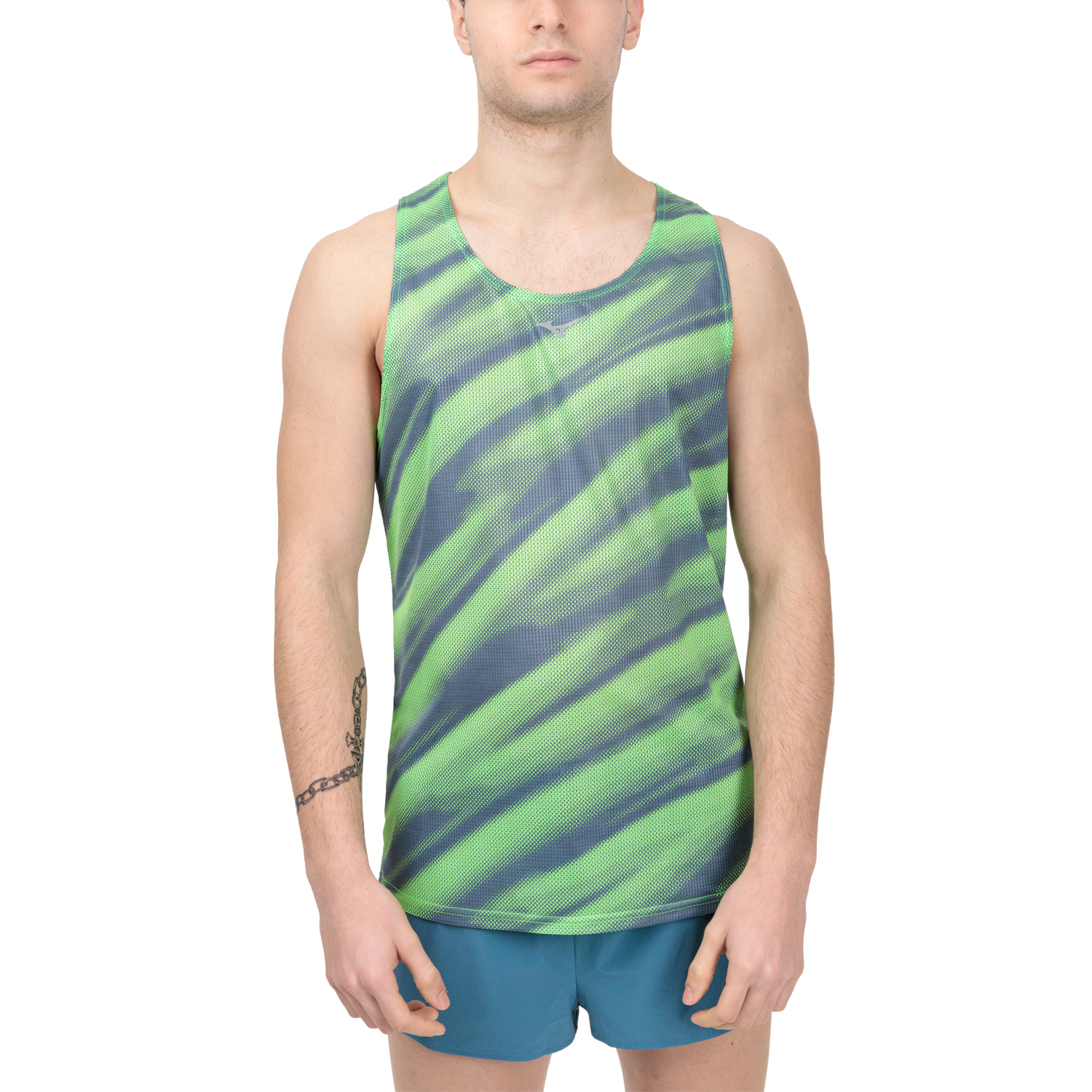 Mizuno Dryaeroflow Graphic Canotta Light Green