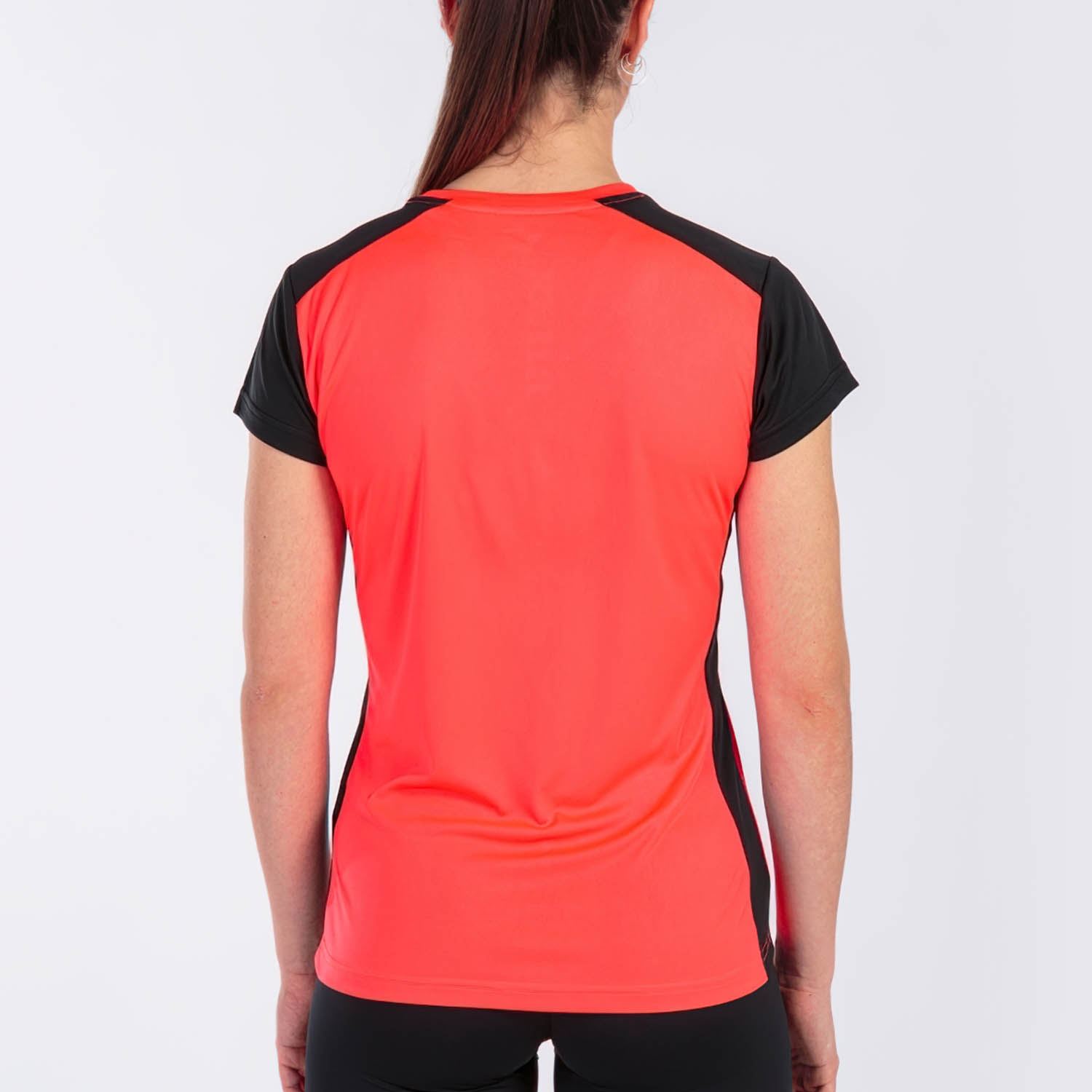 Joma Record II Maglietta Fluor Coral/Black