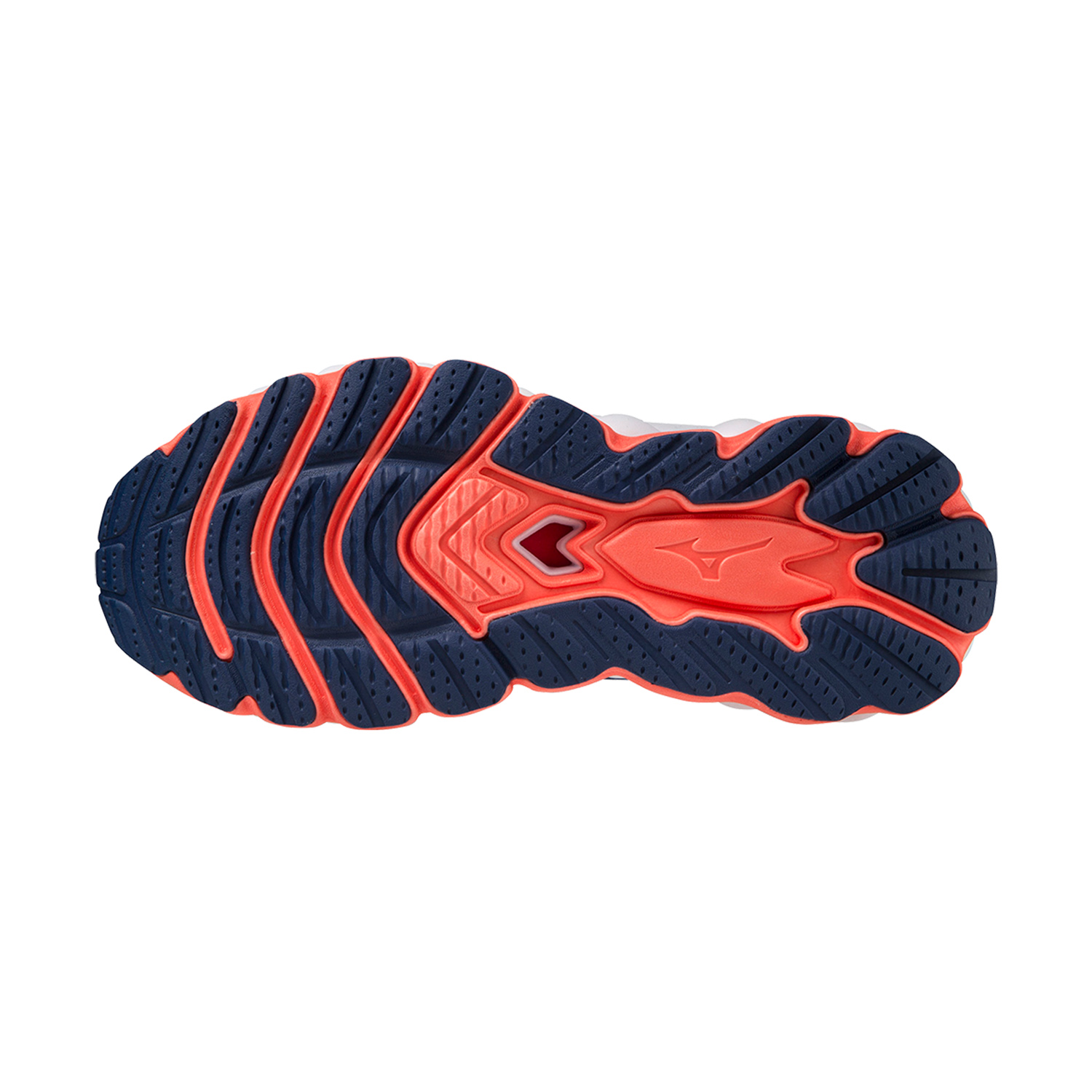 Mizuno Wave Sky 7 Blue Henon/Silver/Neon Flame
