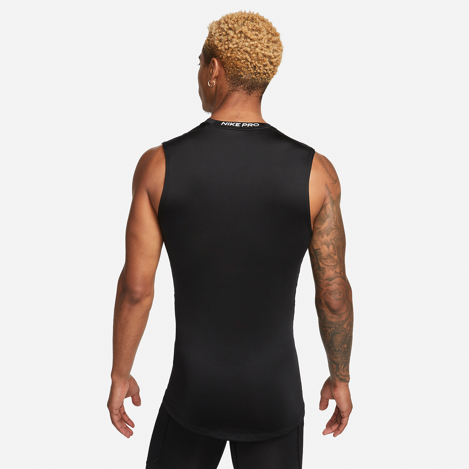 Nike Pro Dri-FIT Logo Canotta Black/White