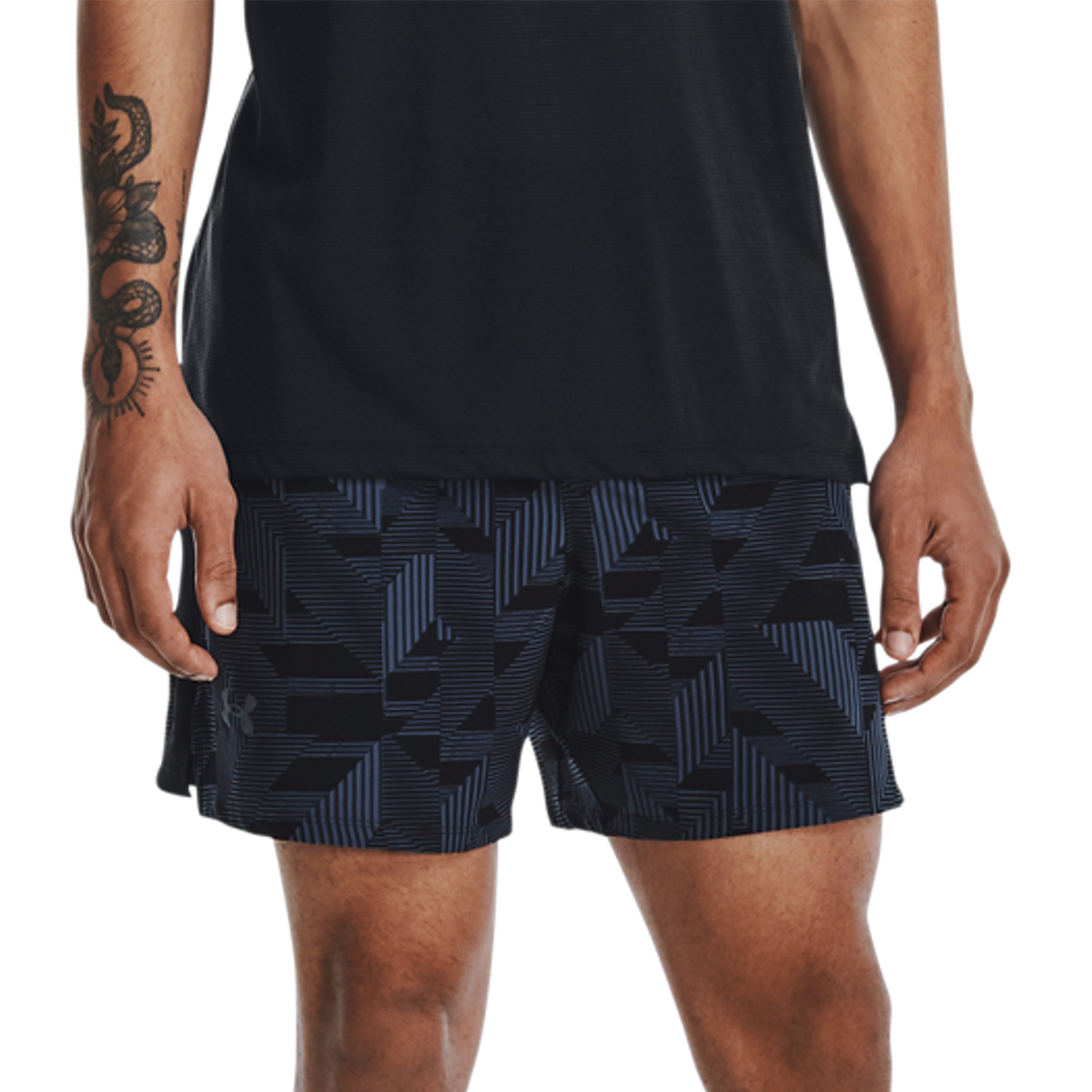 Under Armour Launch Elite Graphic 5in Pantaloncini Black/Downpour Gray