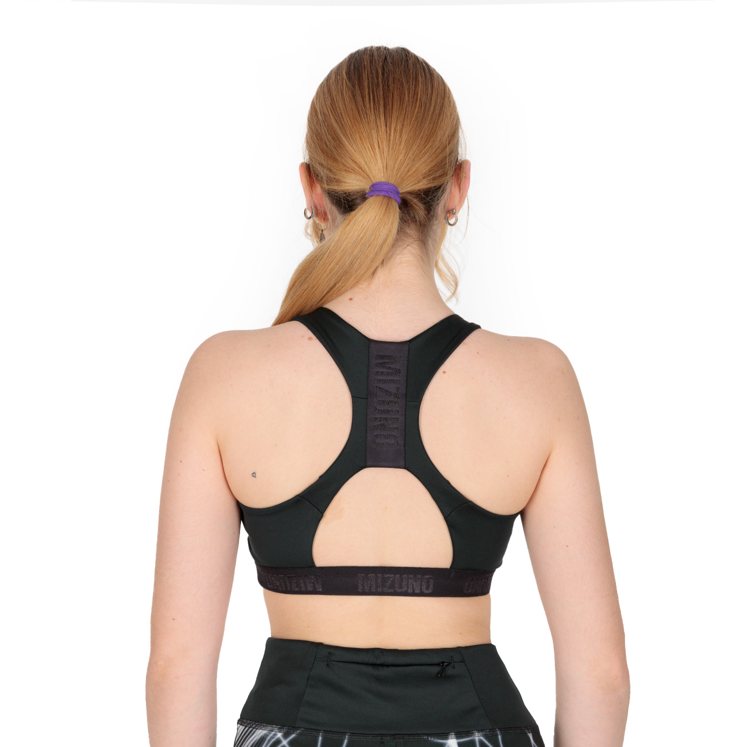 Mizuno Alpha Graphic Reggiseno Sportivo Black