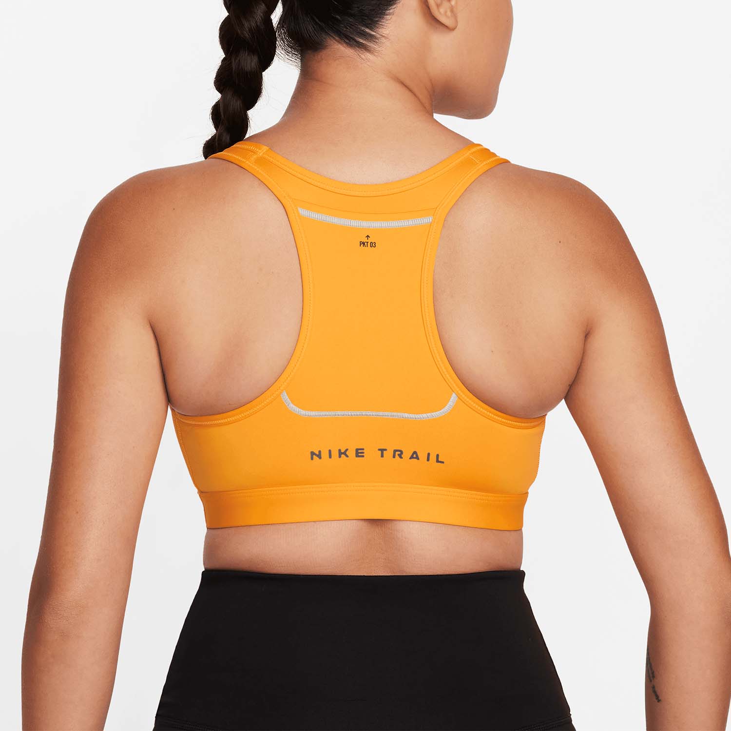 Nike Swoosh Reggiseno Sportivo Sundial/Light Orewood Brown/Baroque Brown