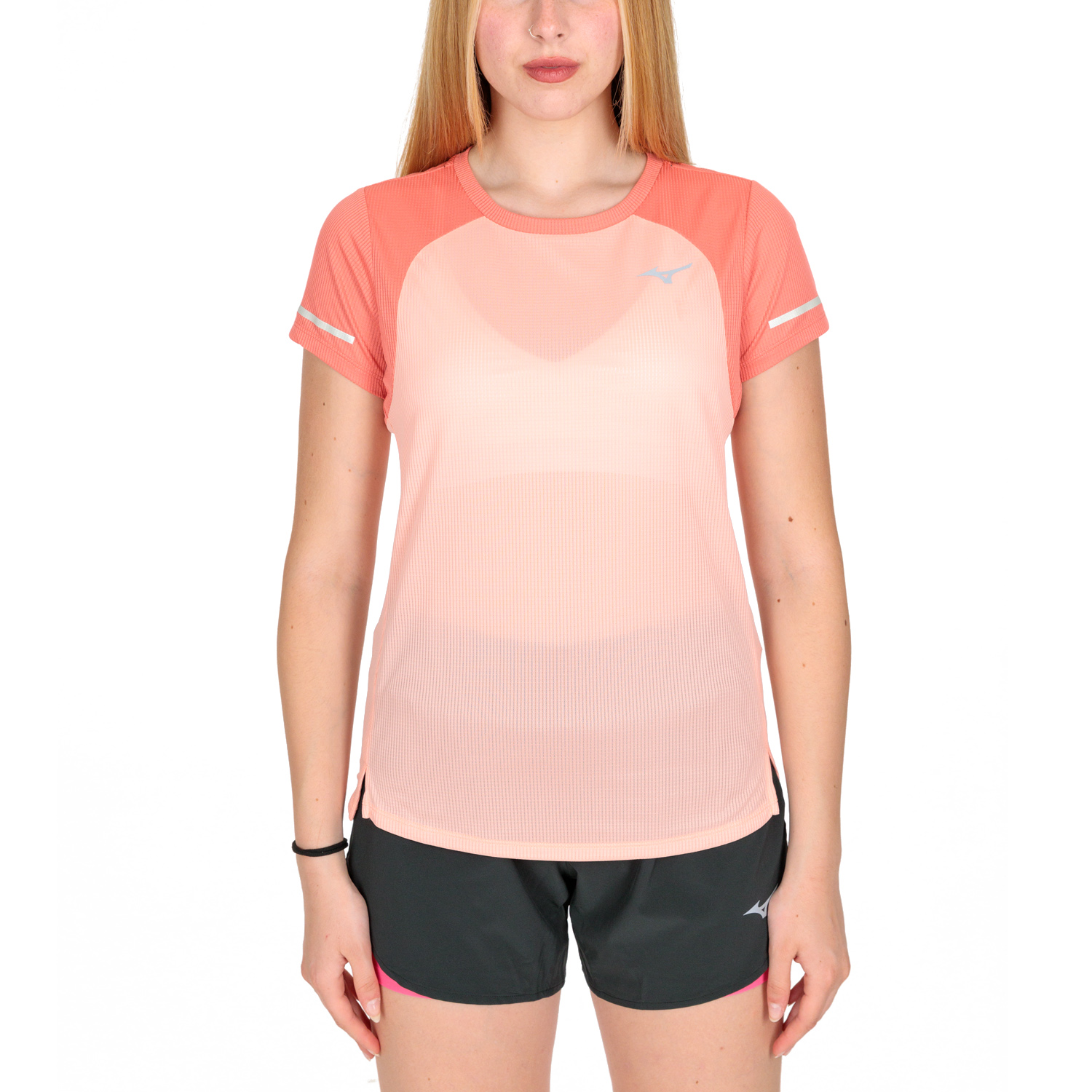 Mizuno Dryaeroflow Logo Maglietta Apricot Blush