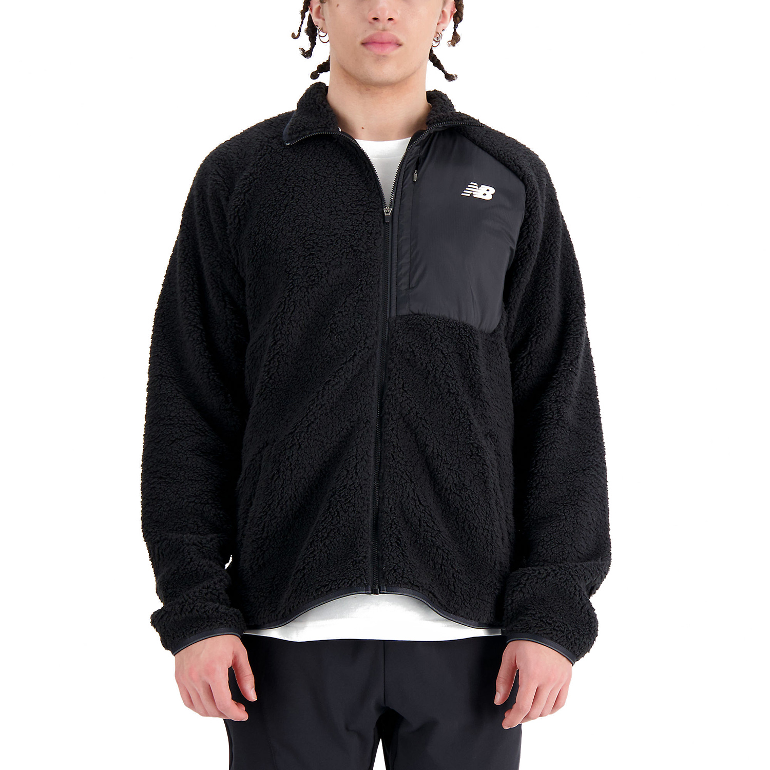 New Balance Speed Sherpa Giacca Black