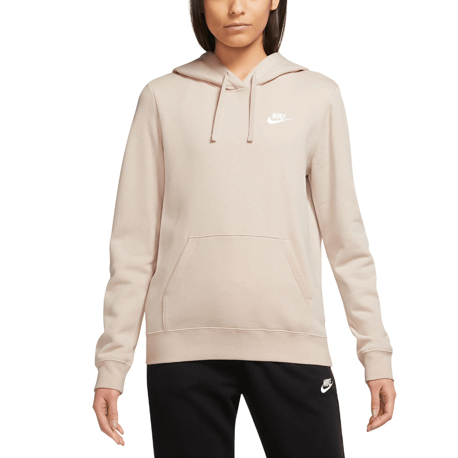 Nike Club Felpa Sanddrift/White