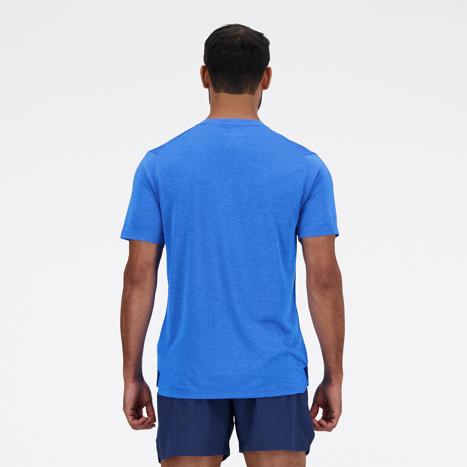 New Balance Athletics Run Maglietta Blue Oasis/Heather