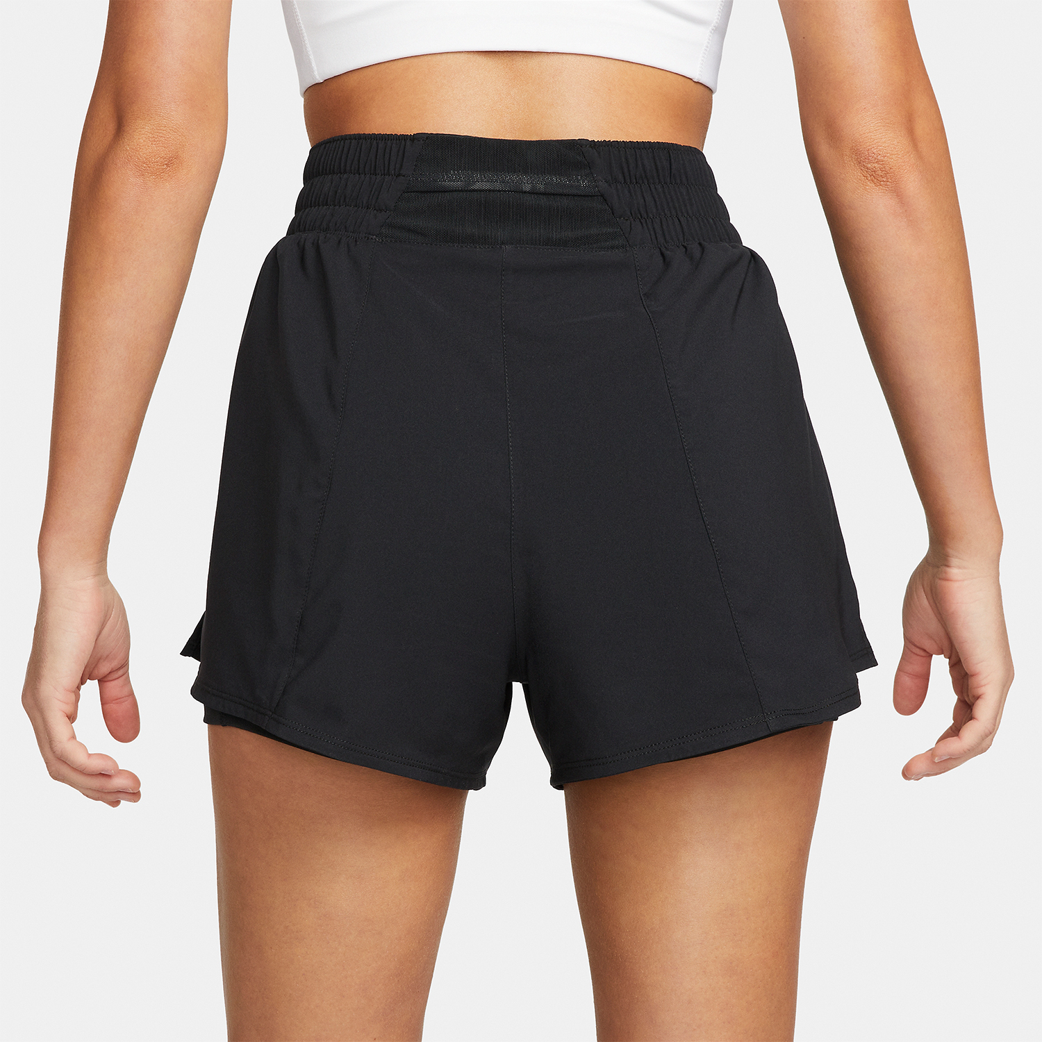 Nike Dri-FIT One 2 in 1 3in Pantaloncini Black/Reflective Silver