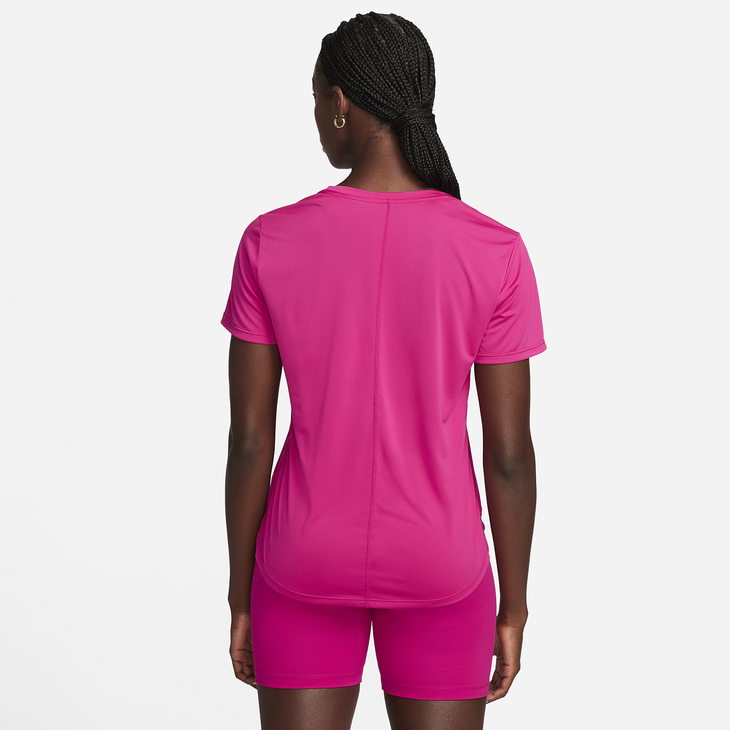 Nike One Dri-FIT Logo Maglietta Fireberry/White