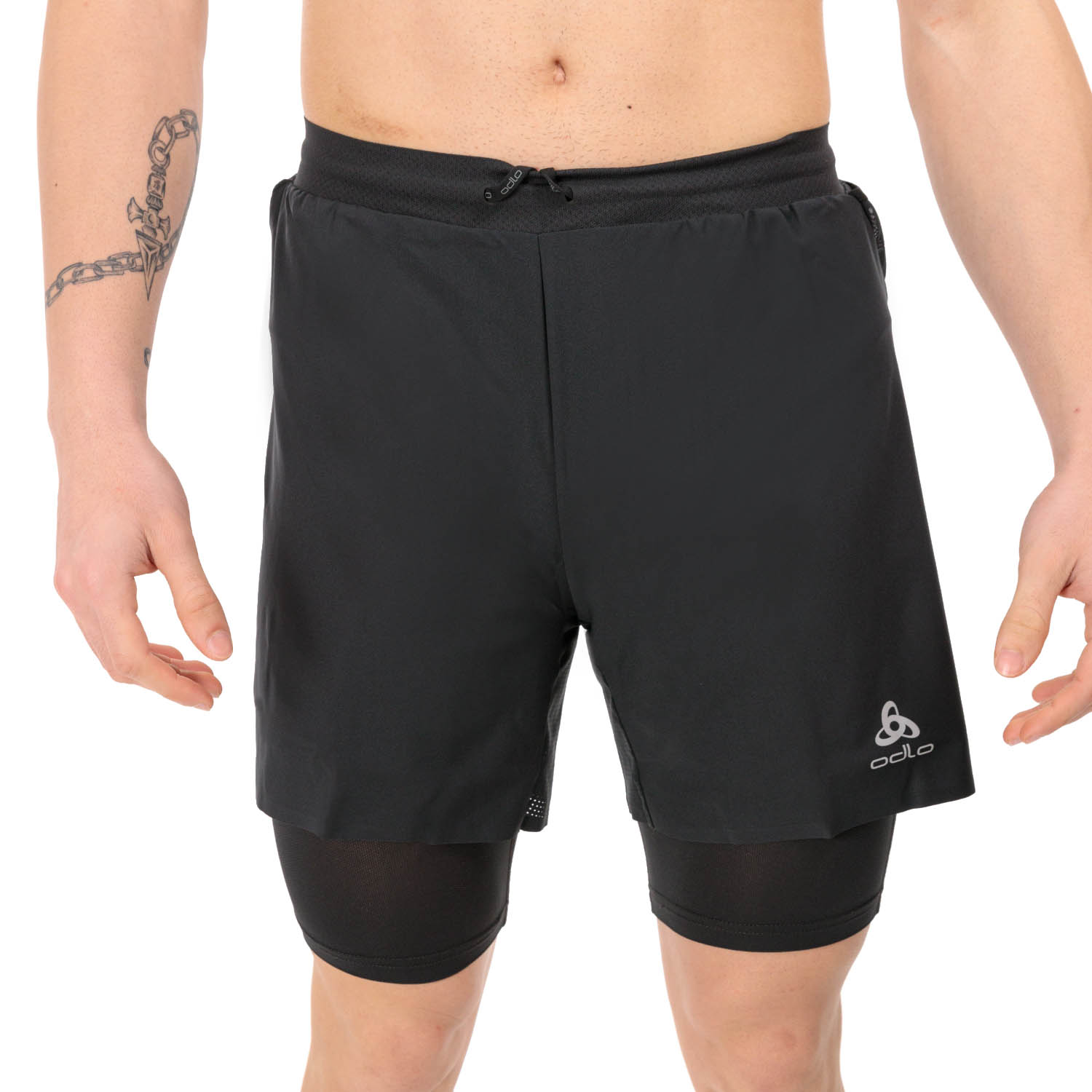 Odlo X-Alp Trail 2 in 1 6in Pantaloncini Black