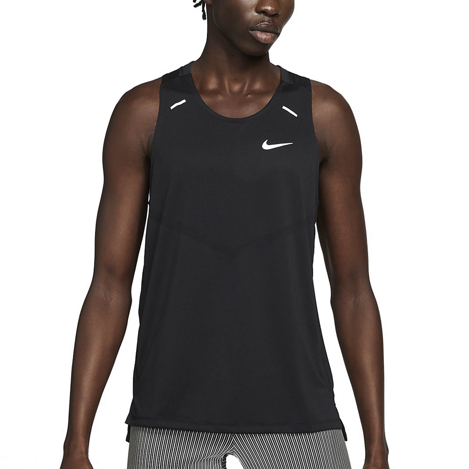 Nike Dri-FIT Rise 365 Canotta Black/Reflective Silver
