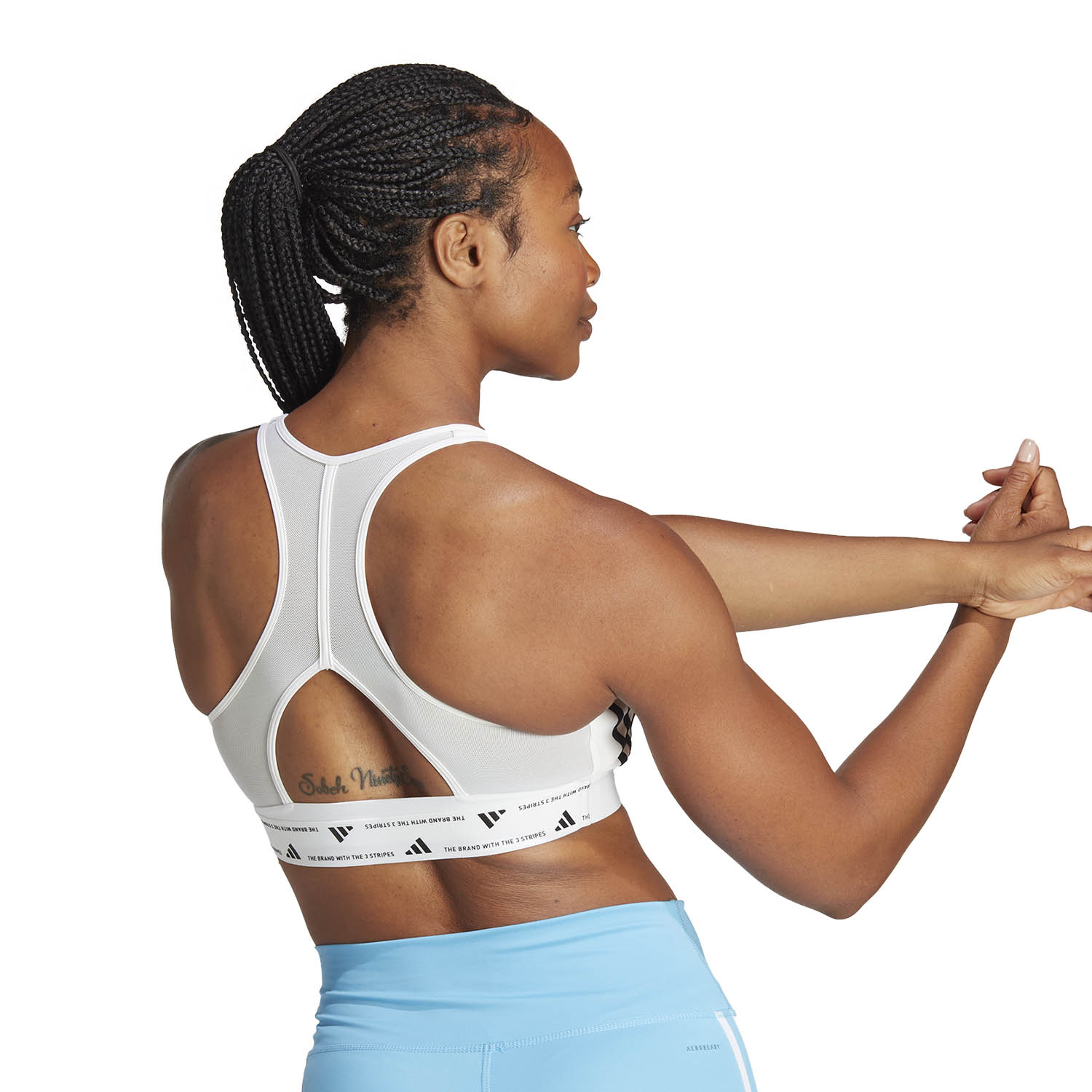 adidas Power 3S Reggiseno Sportivo White/Black