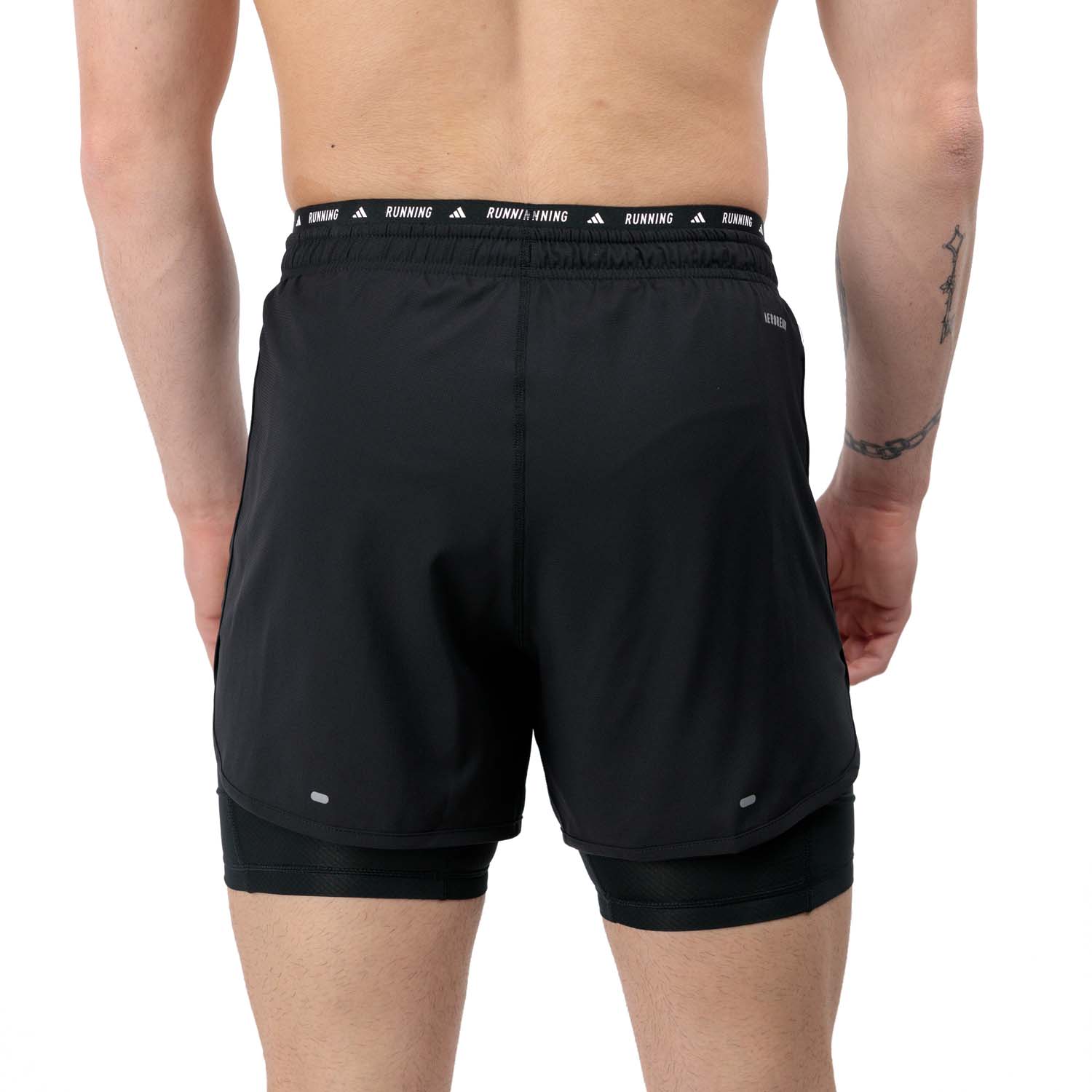 adidas Own The Run 3S 2 in 1 5in Pantaloncini Black