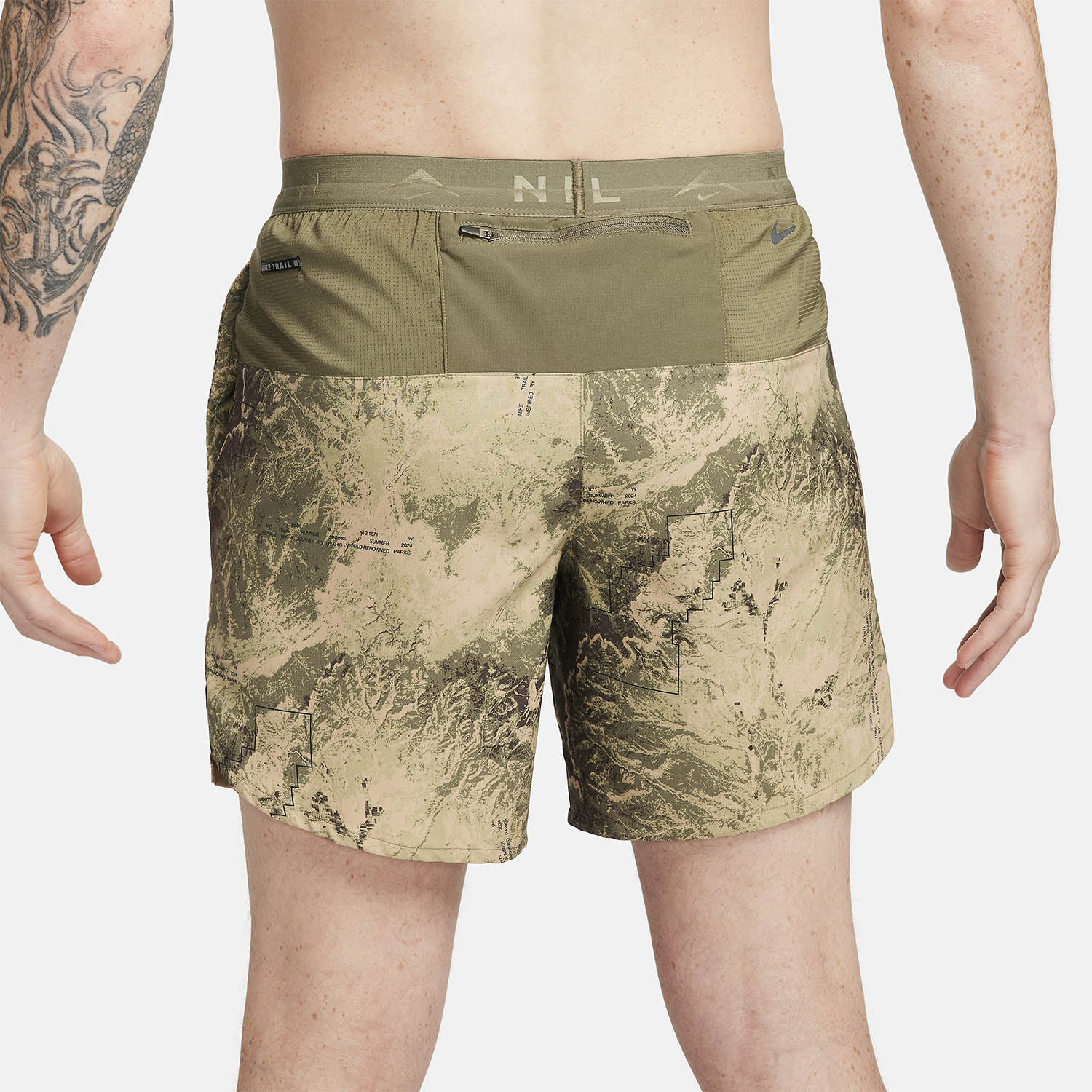 Nike Dri-FIT Trail Stride 7in Pantaloncini Medium Olive/Black