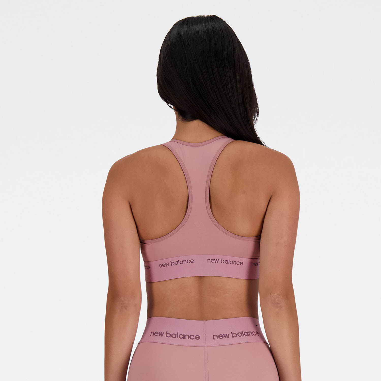 New Balance Sleek Pace Reggiseno Sportivo Rosewood