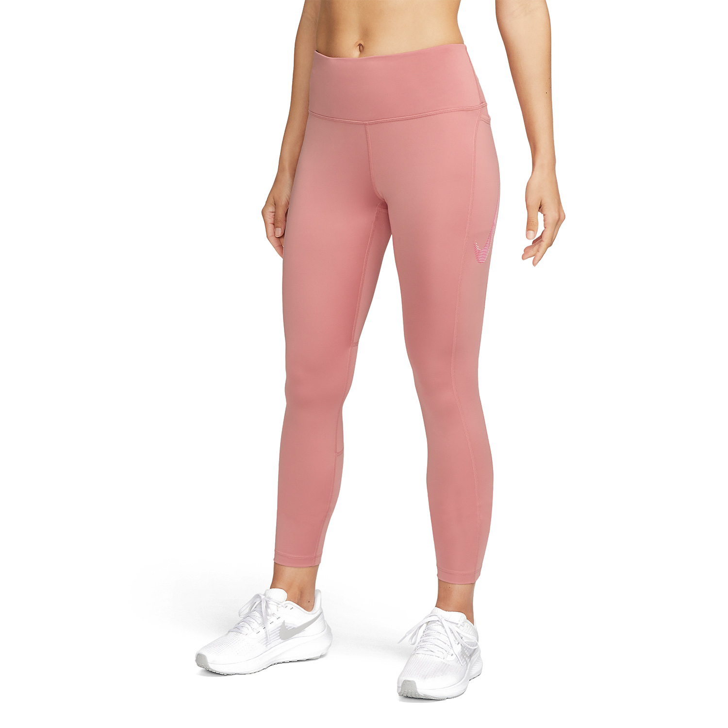 Nike Fast Swoosh 7/8 Tights Red Stardust/Fierce Pink