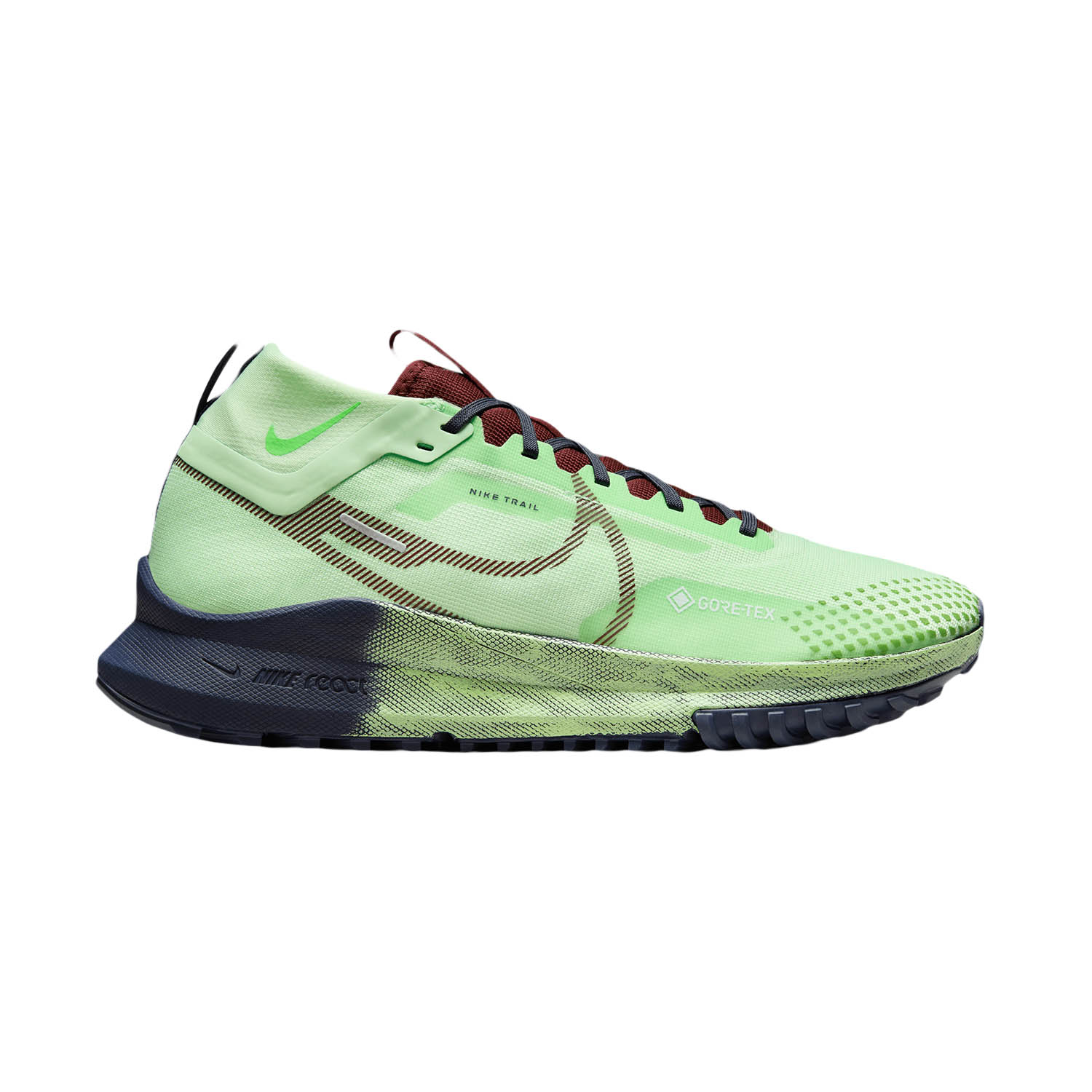 Nike React Pegasus Trail 4 GTX Vapor Green/Dark Team Red/Thunder Blue