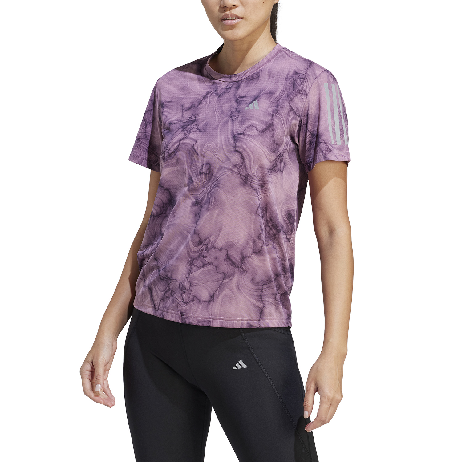 adidas Own The Run Maglietta Wonder Orchid/Black
