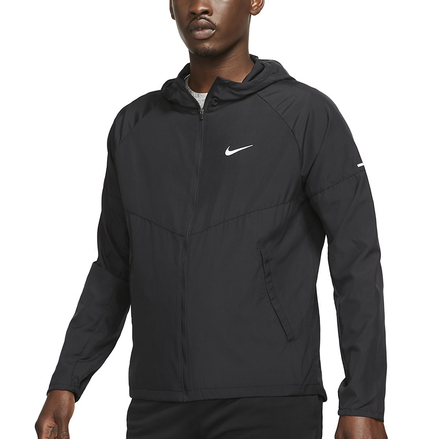 Nike Repel Miler Giacca Black/Reflective Silver