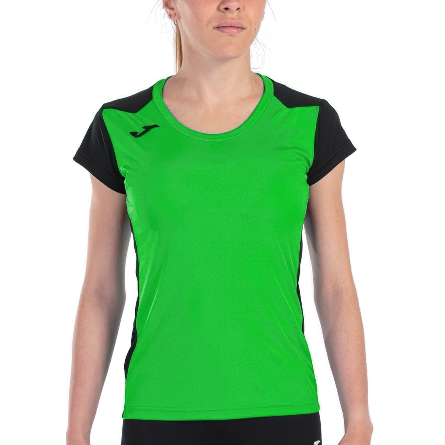 Joma Record II Maglietta Green Fluor/Black