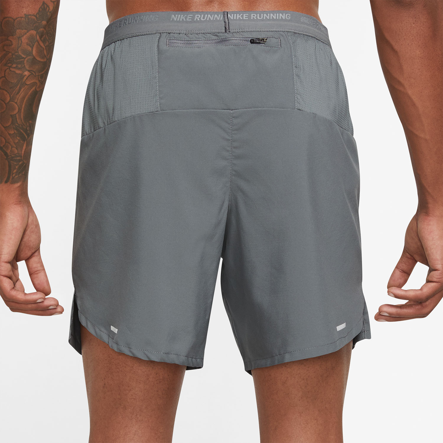 Nike Dri-FIT Stride 7in Pantaloncini Smoke Grey/Black/Reflective Silver
