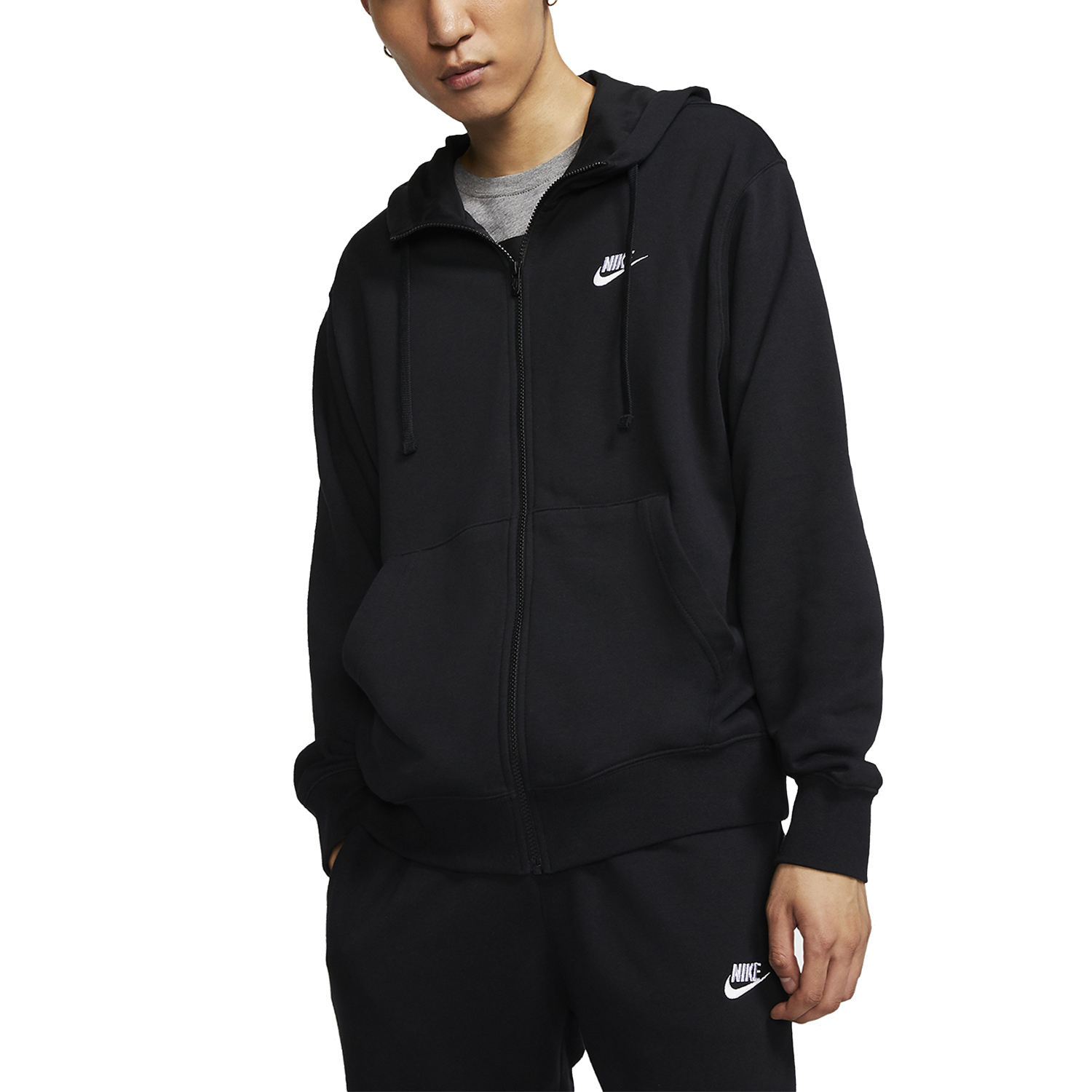 Nike Club Felpa Black/White