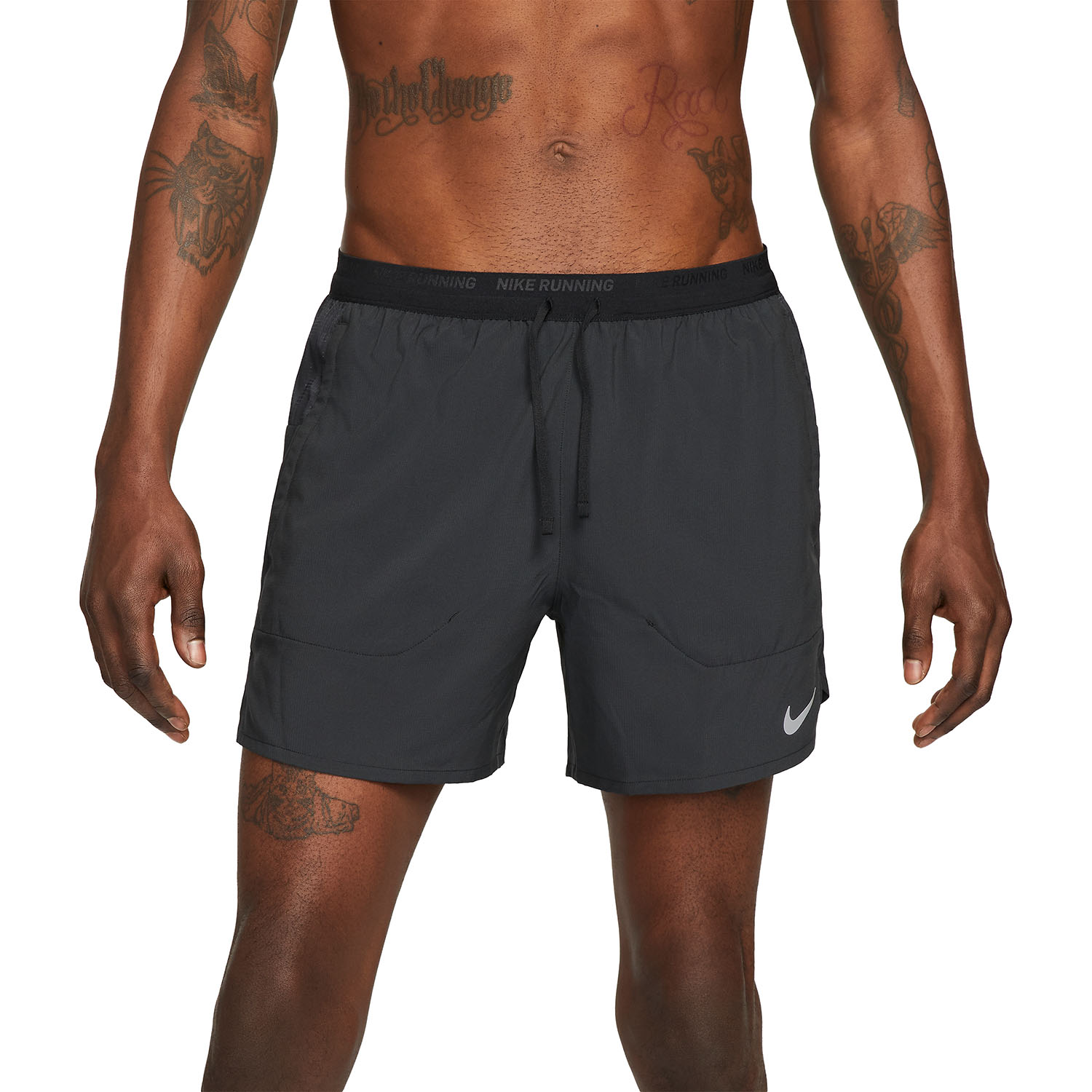 Nike Dri-FIT Stride 5in Pantaloncini Black/Reflective Silver