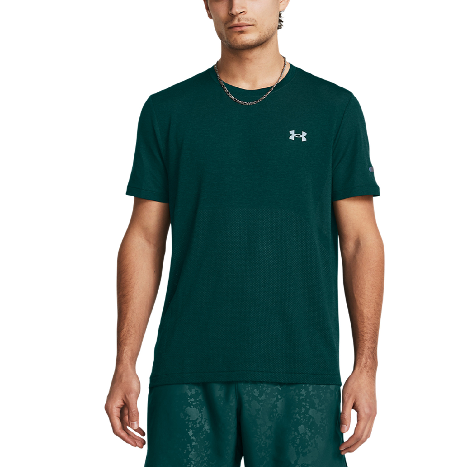 Under Armour Seamless Stride Maglietta Hydro Teal/Reflective