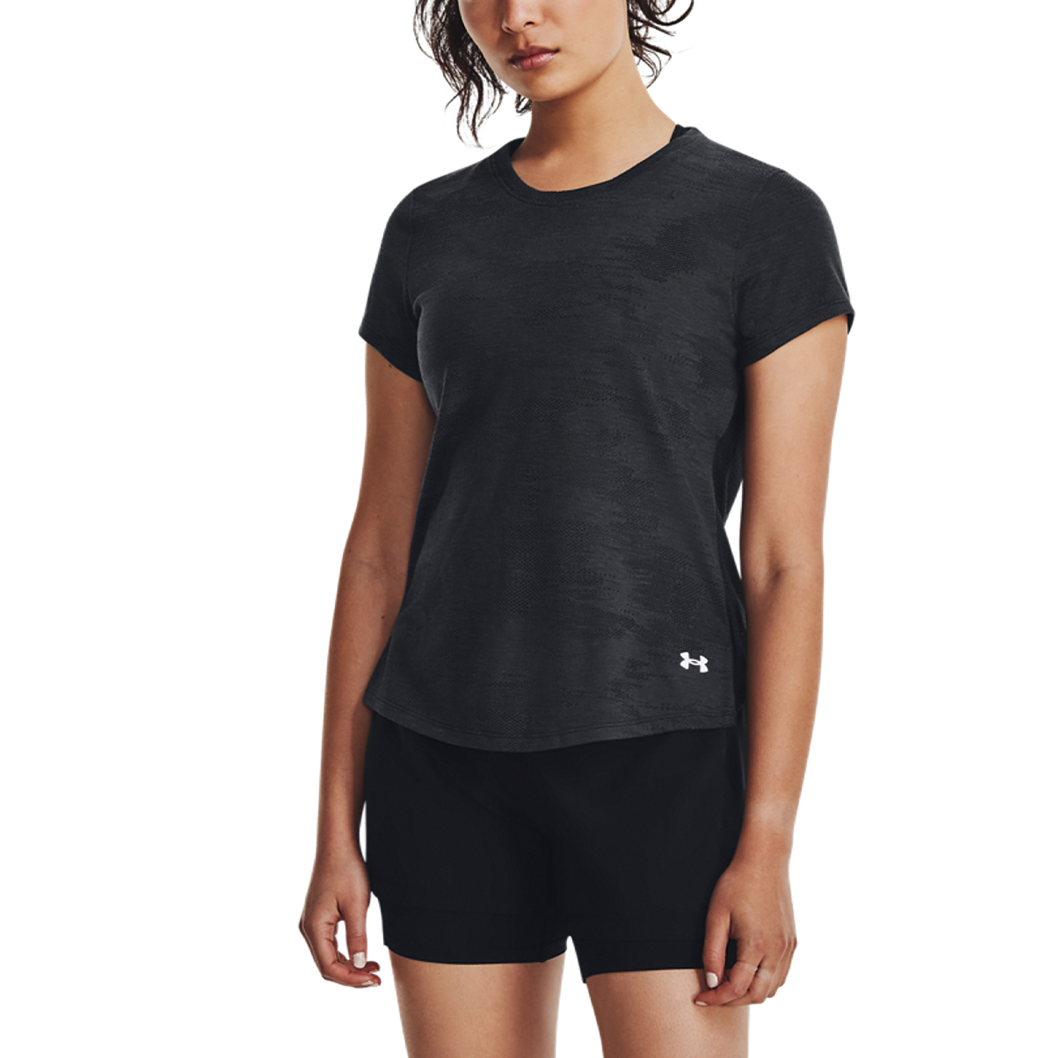 Under Armour Streaker Speed Camo Maglietta Black/Reflective