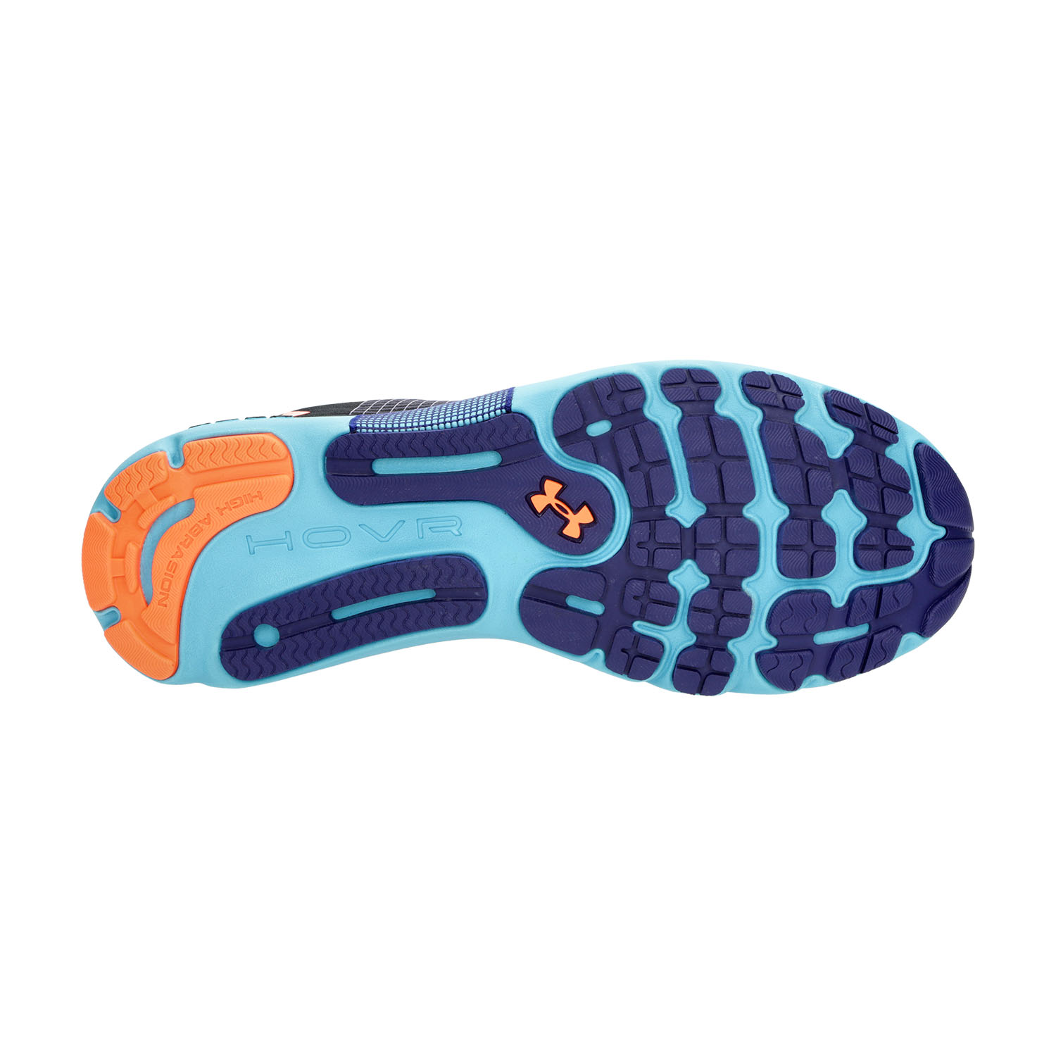 Under Armour HOVR Infinite 4 Black/Blue Surf/Orange Blast