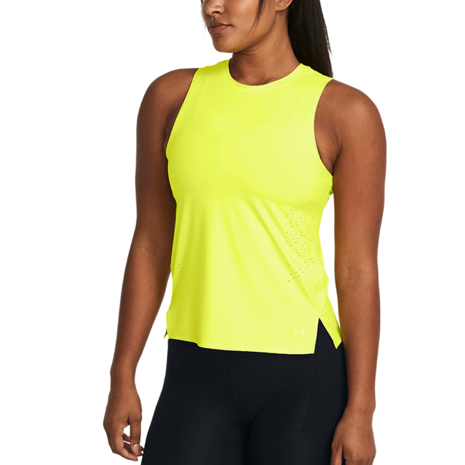 Under Armour ISO-Chill Laser Canotta High Vis Yellow/Reflective