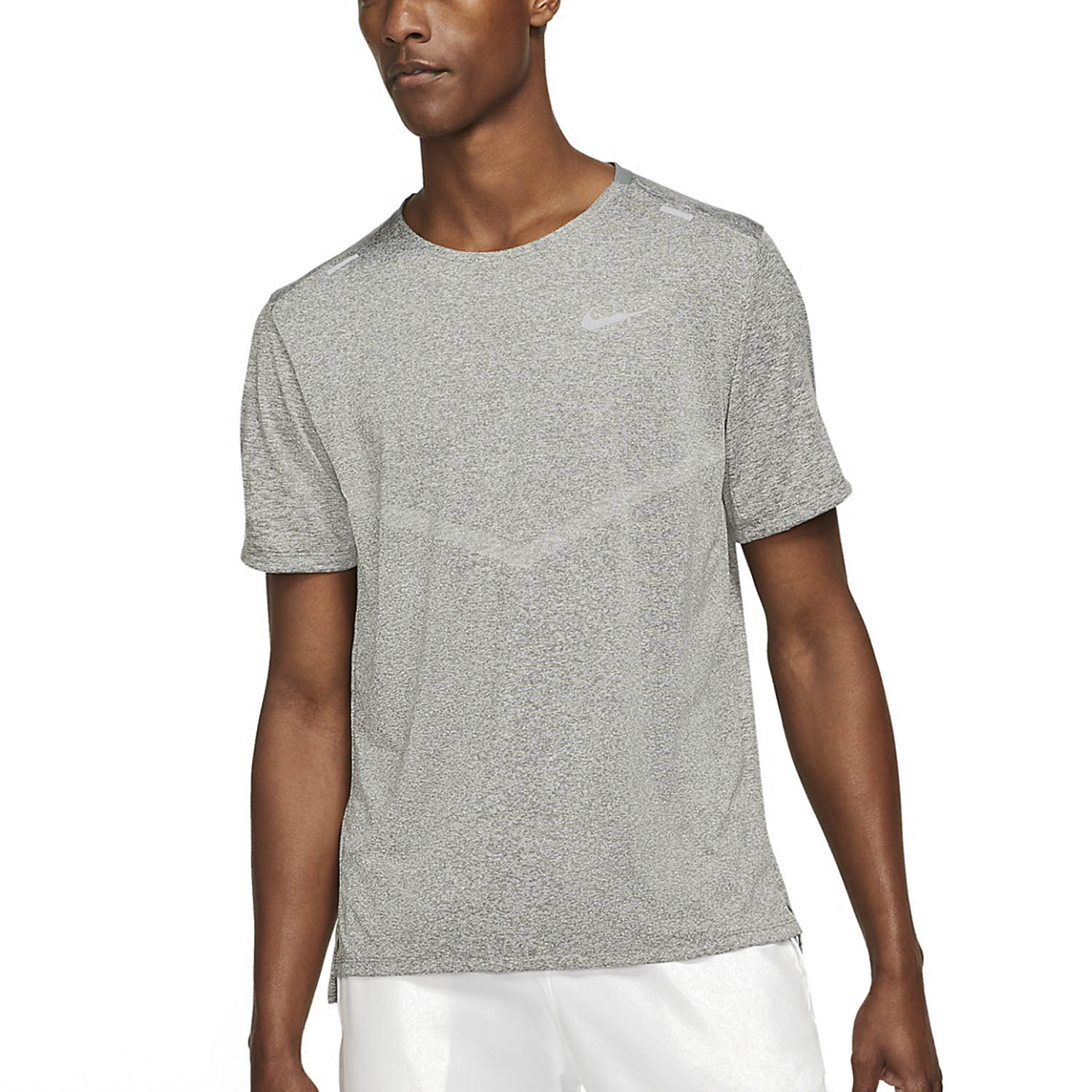 Nike Dri-FIT Rise 365 Maglietta Smoke Grey/Heather/Reflective Silver