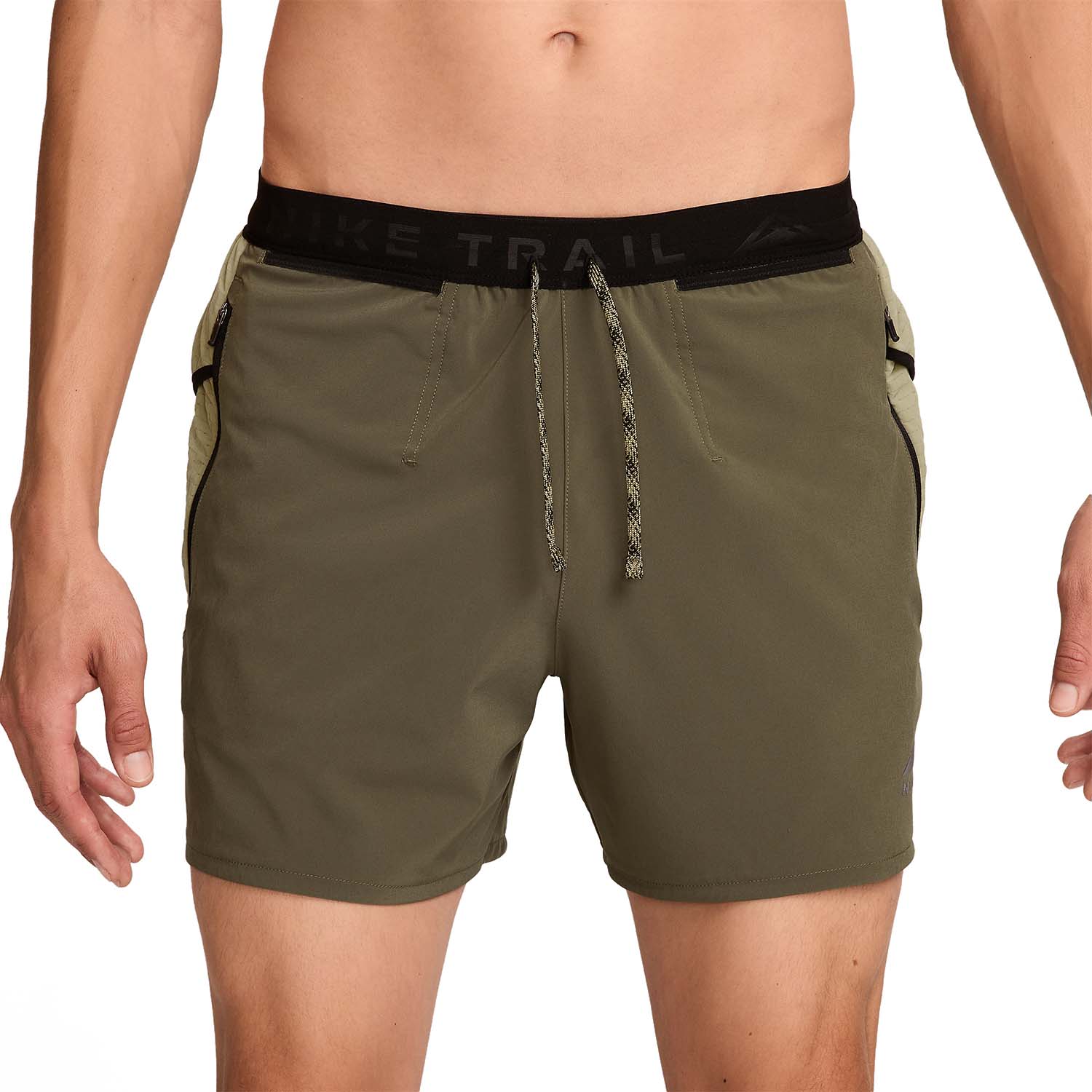 Nike Dri-FIT Second Sunrise 5in Pantaloncini Medium Olive/Neutral/Black