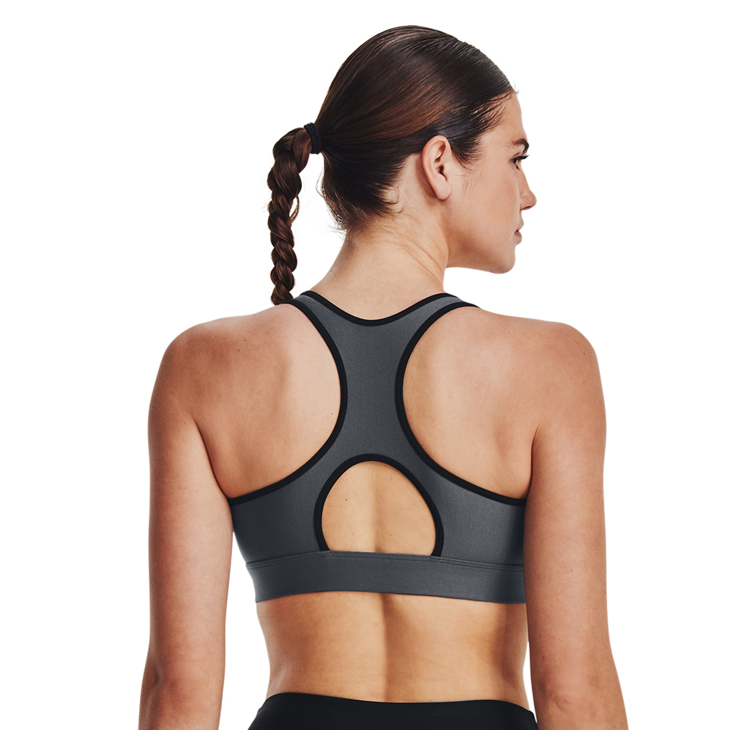 Under Armour Authentics Reggiseno Sportivo Pitch Gray/Black