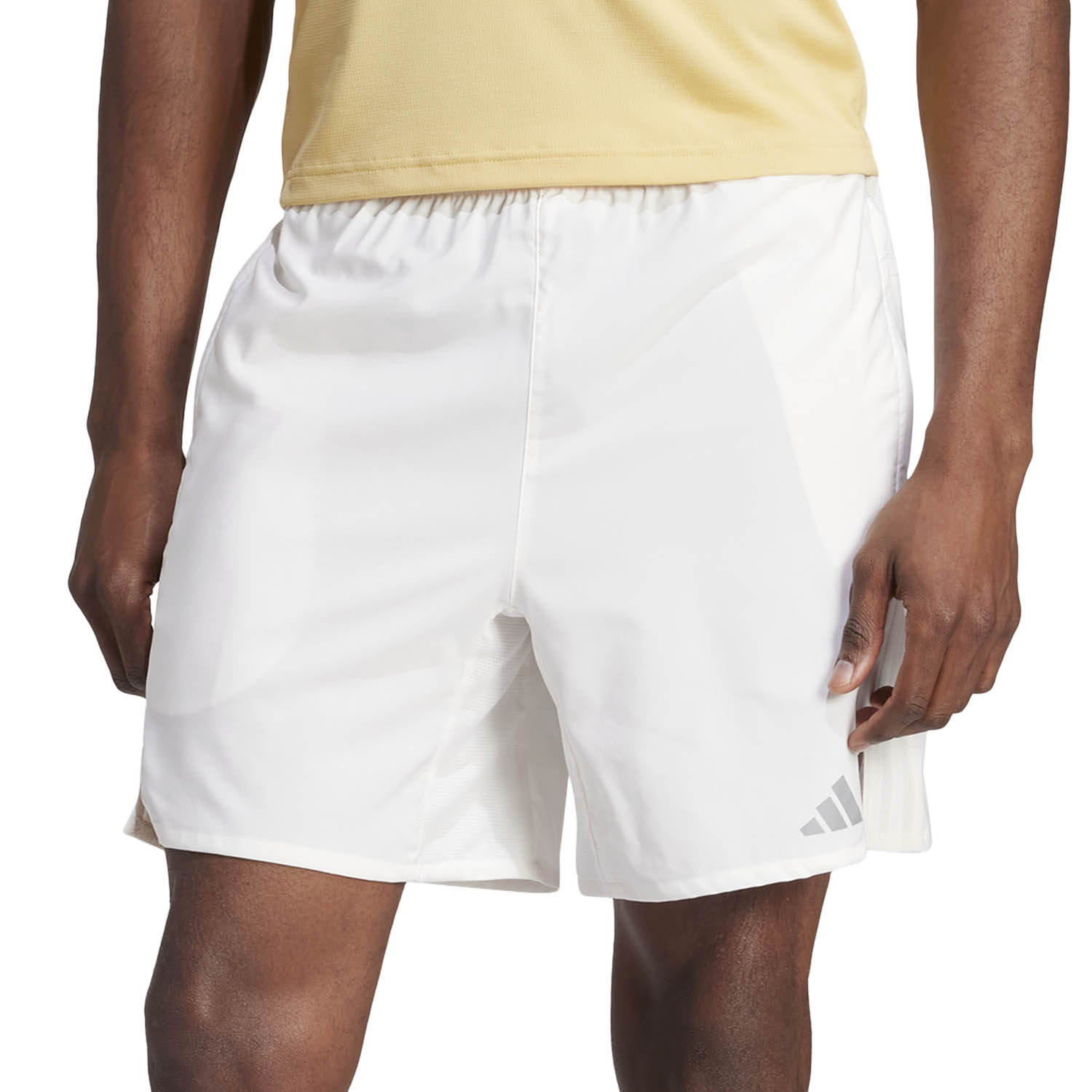 adidas HIIT 3 Stripes 7in Pantaloncini Core White