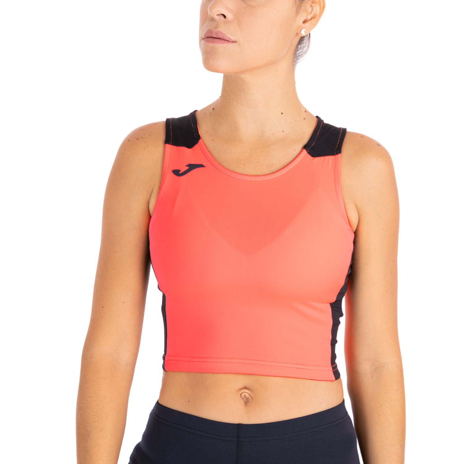 Joma Record II Top Fluor Coral/Black
