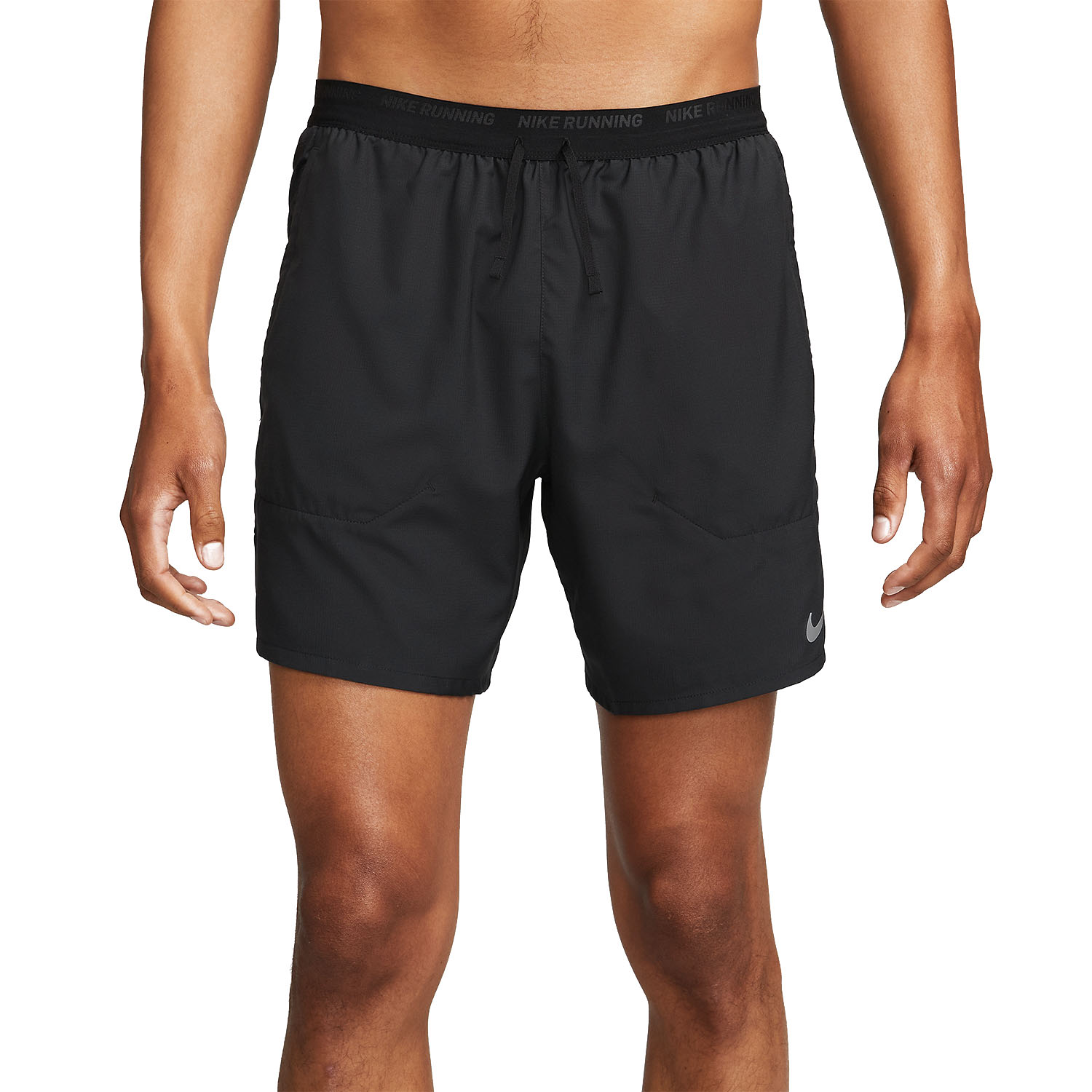 Nike Dri-FIT Stride 2 in 1 7in Pantaloncini Black/Reflective Silver