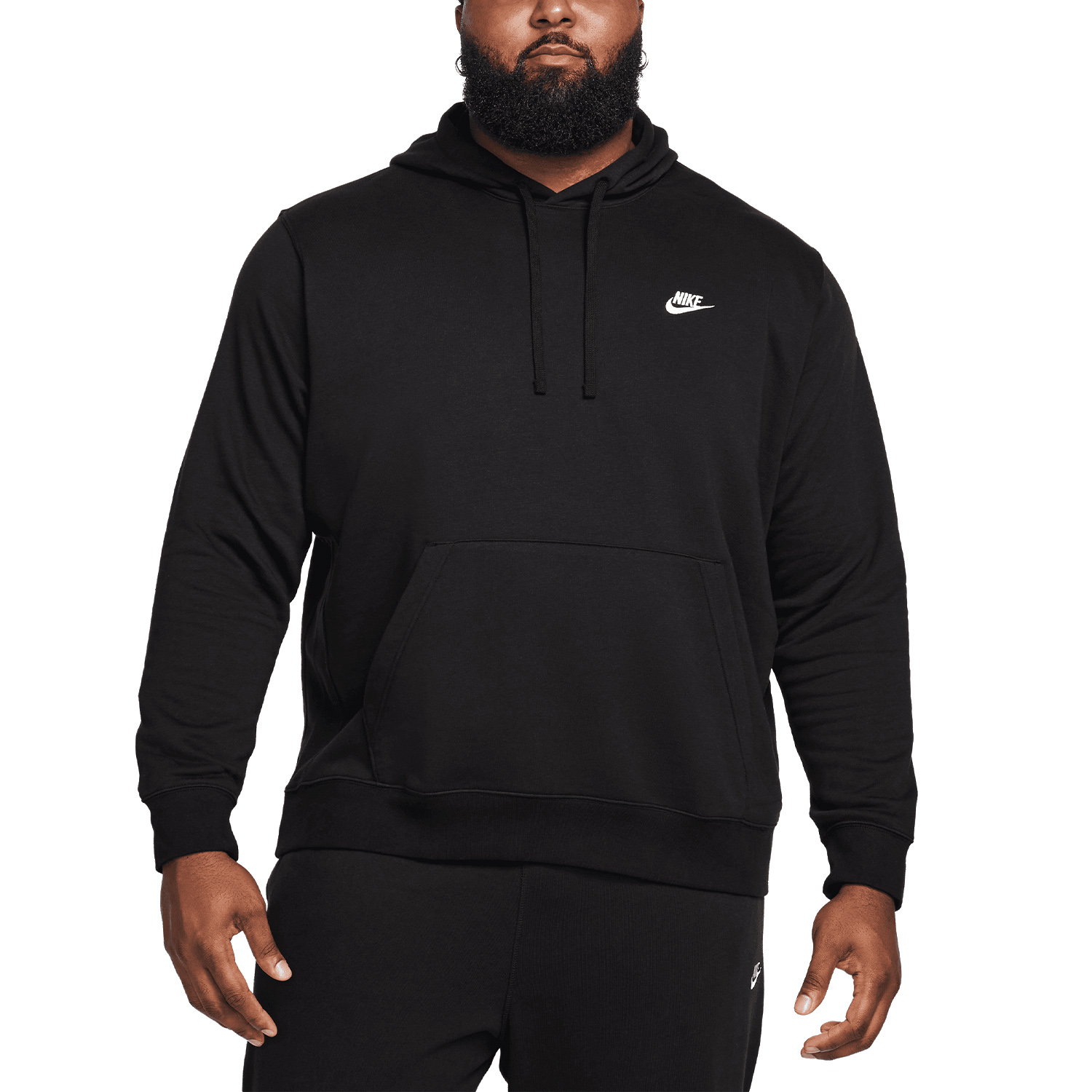 Nike Club Swoosh Felpa Black/White
