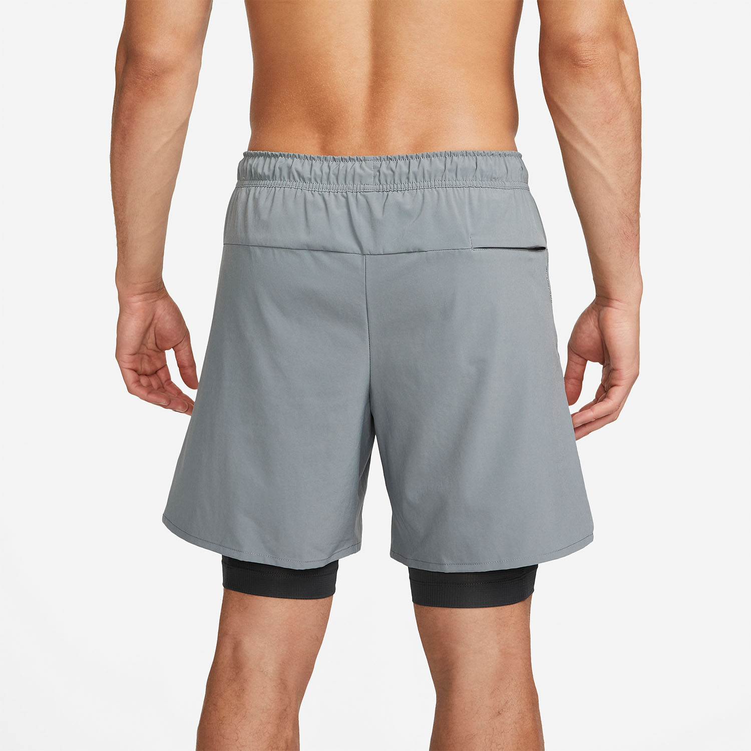 Nike Dri-FIT Unlined Fitness 2 in 1 7in Pantaloncini Smoke Grey/Dark Smoke Grey