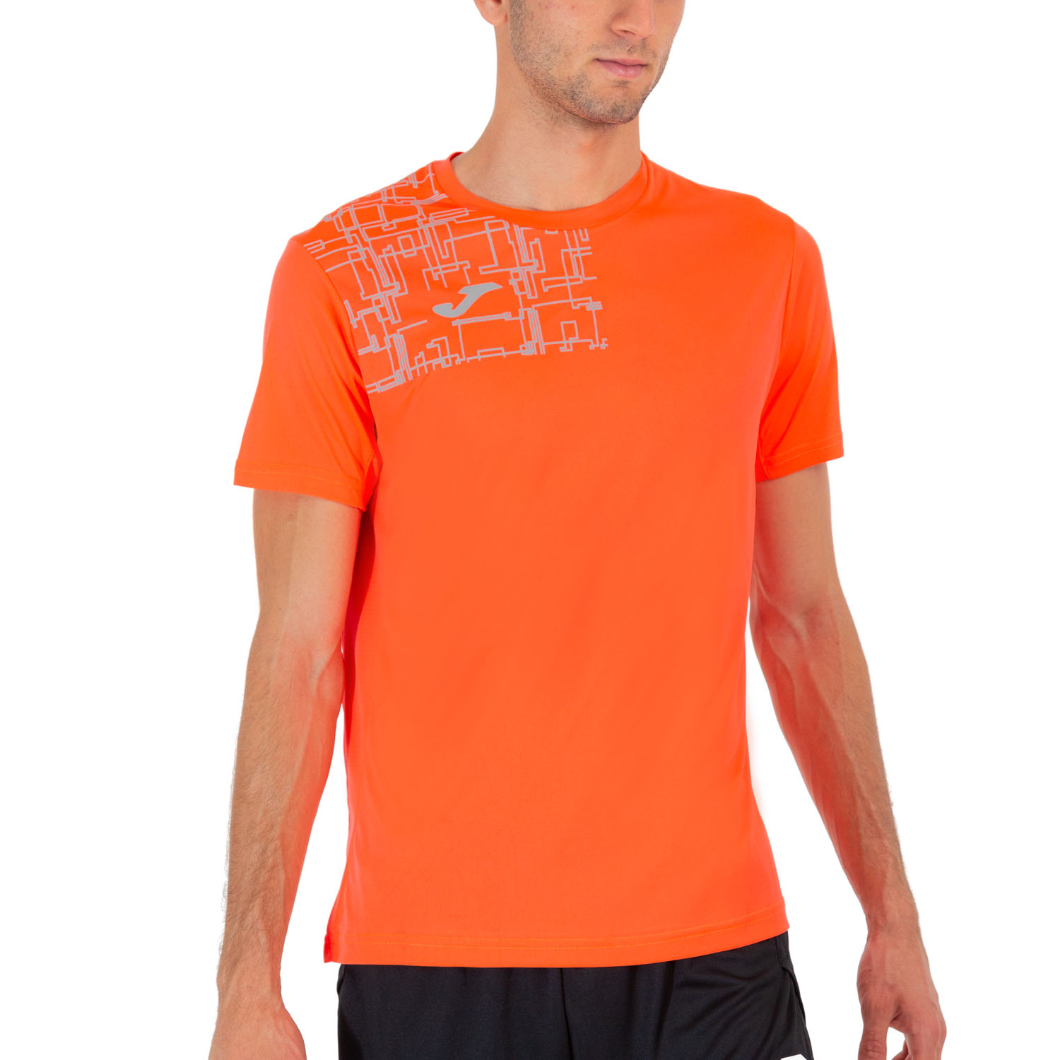 Joma Elite VIII Logo Maglietta Fluor Coral