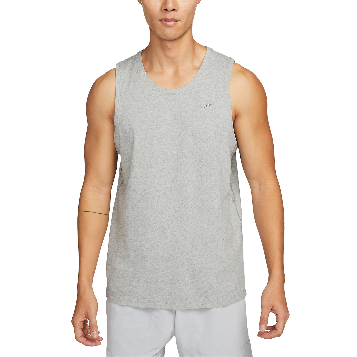 Nike Dri-FIT Primary Canotta Dark Grey Heather/Heather/Smoke Grey