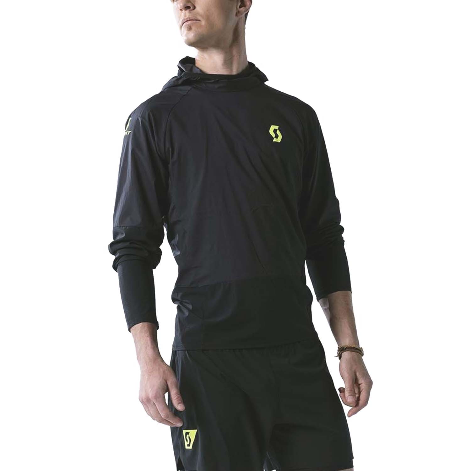 Scott Windshield RC Run Giacca Black/Yellow