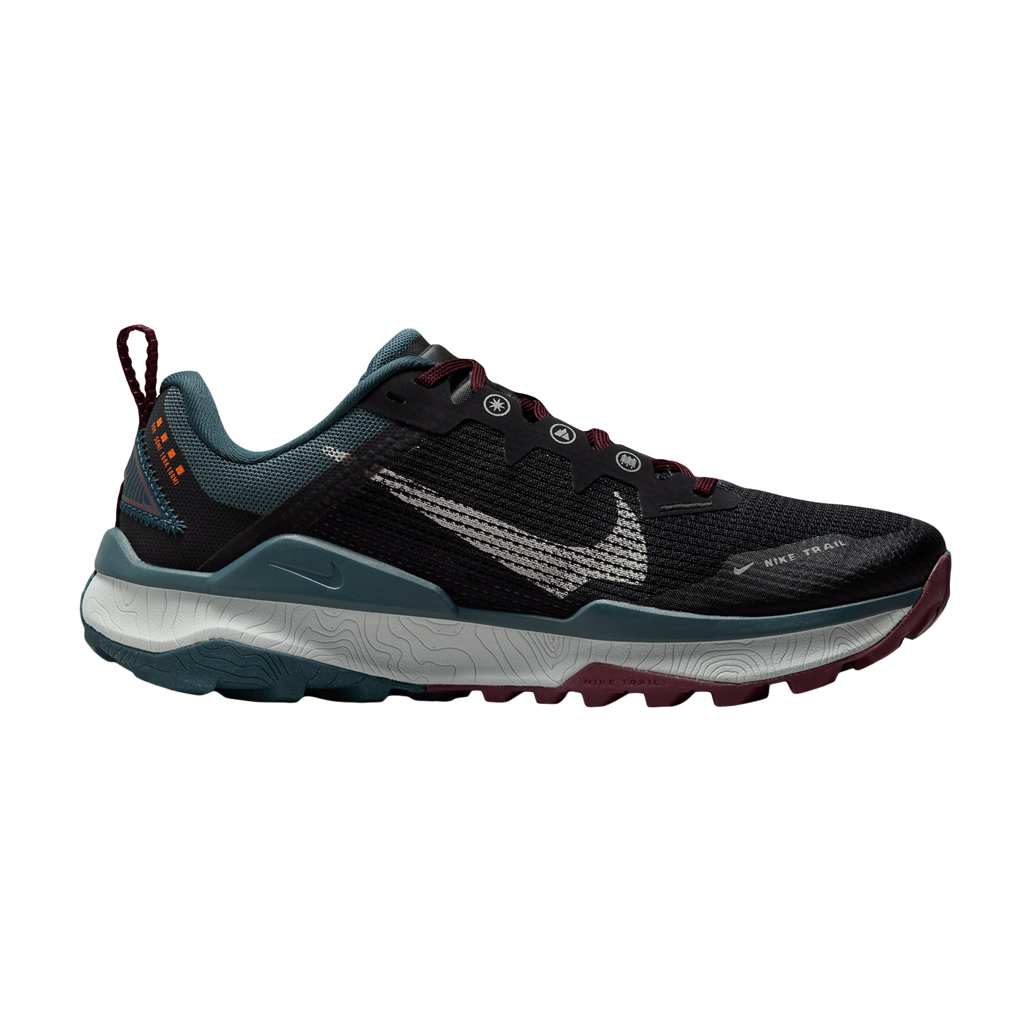 Nike React Wildhorse 8 Black/Sea Glass/Deep Jungle/Night Maroon