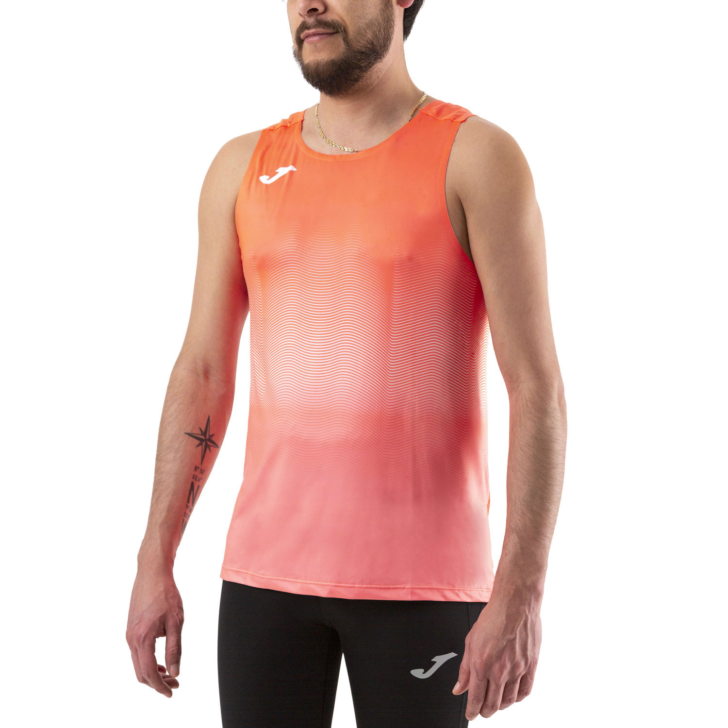 Joma Elite VII Canotta Fluor Coral/White
