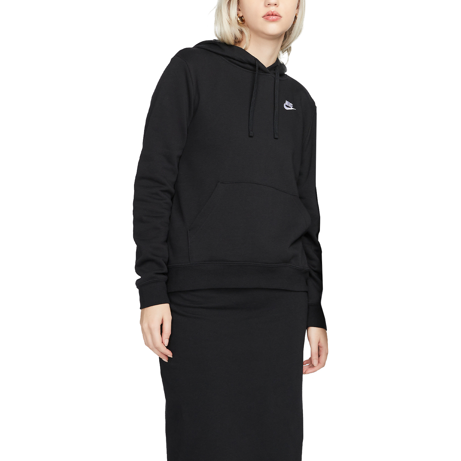Nike Club Felpa Black/White