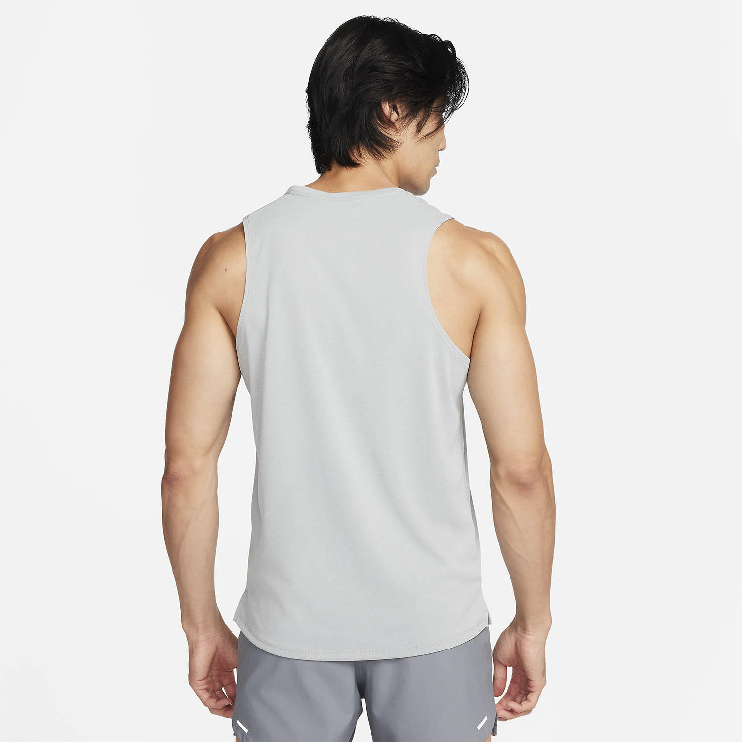 Nike Dri-FIT Miler Run Canotta Grey Fog/Particle Grey/Reflective Silver