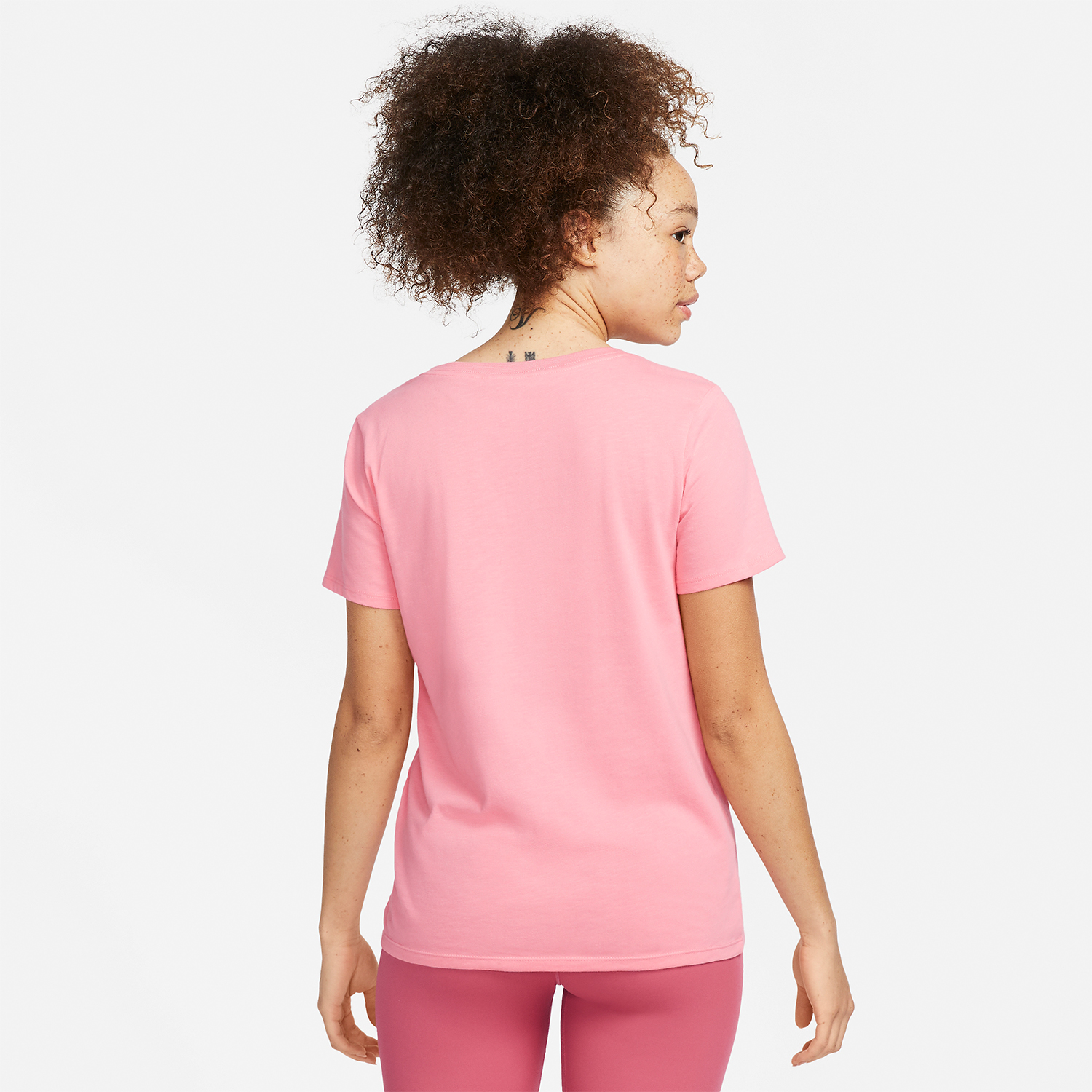 Nike Dri-FIT Script Maglietta Coral Chalk/White