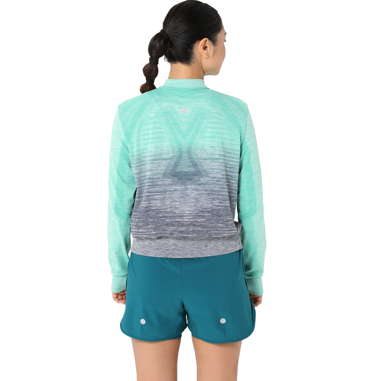 Asics Nagino Run Seamless Giacca Aurora Green/Blue Expanse