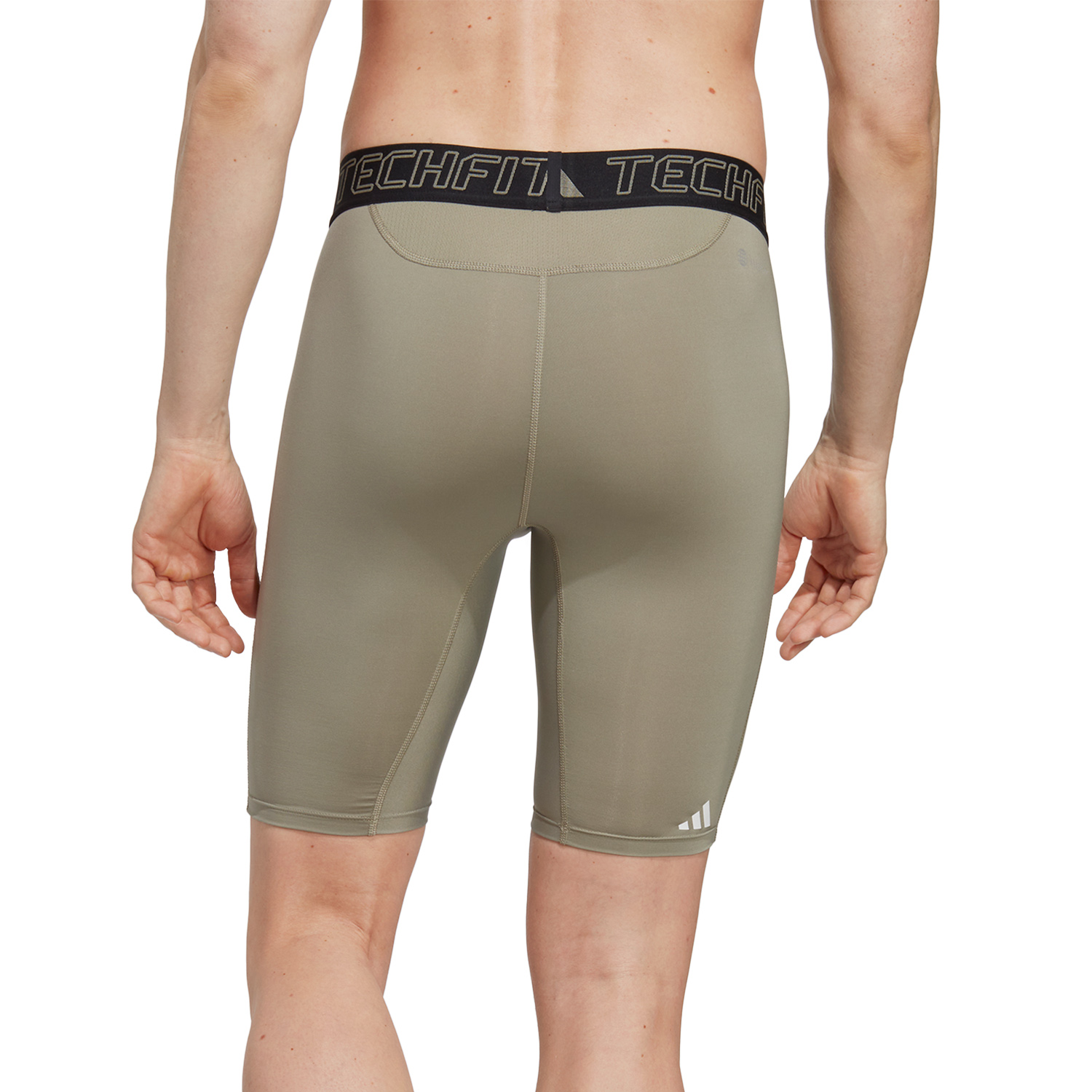 adidas TechFIT Calzamaglia Corta Silver Pebble