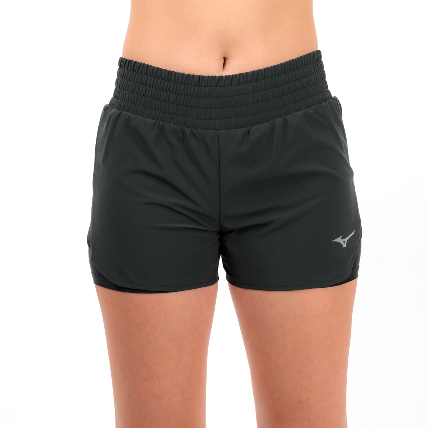 Mizuno Classic Logo 2 in 1 4.5in Pantaloncini Black